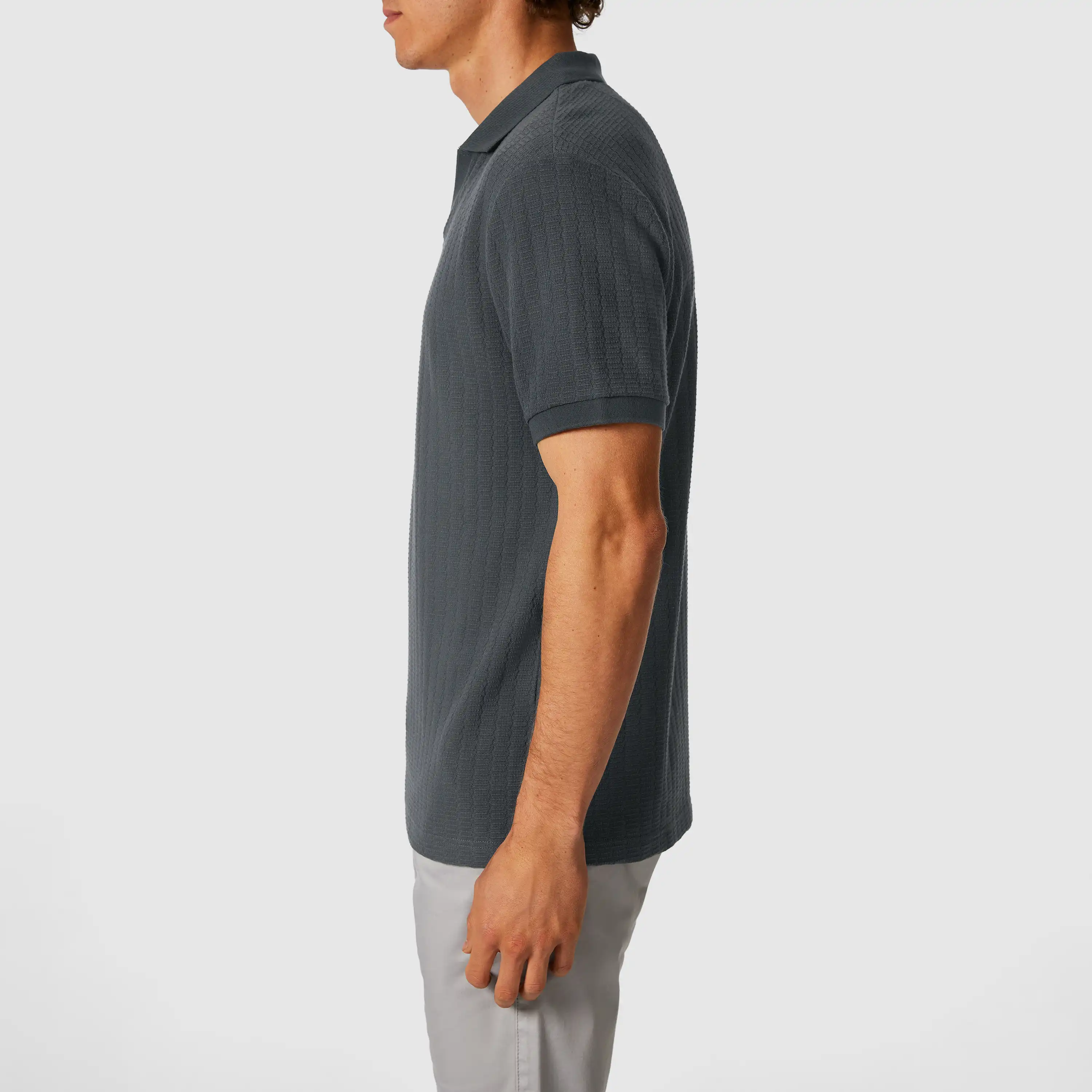 Grey Rufino Smart Polo - Grey