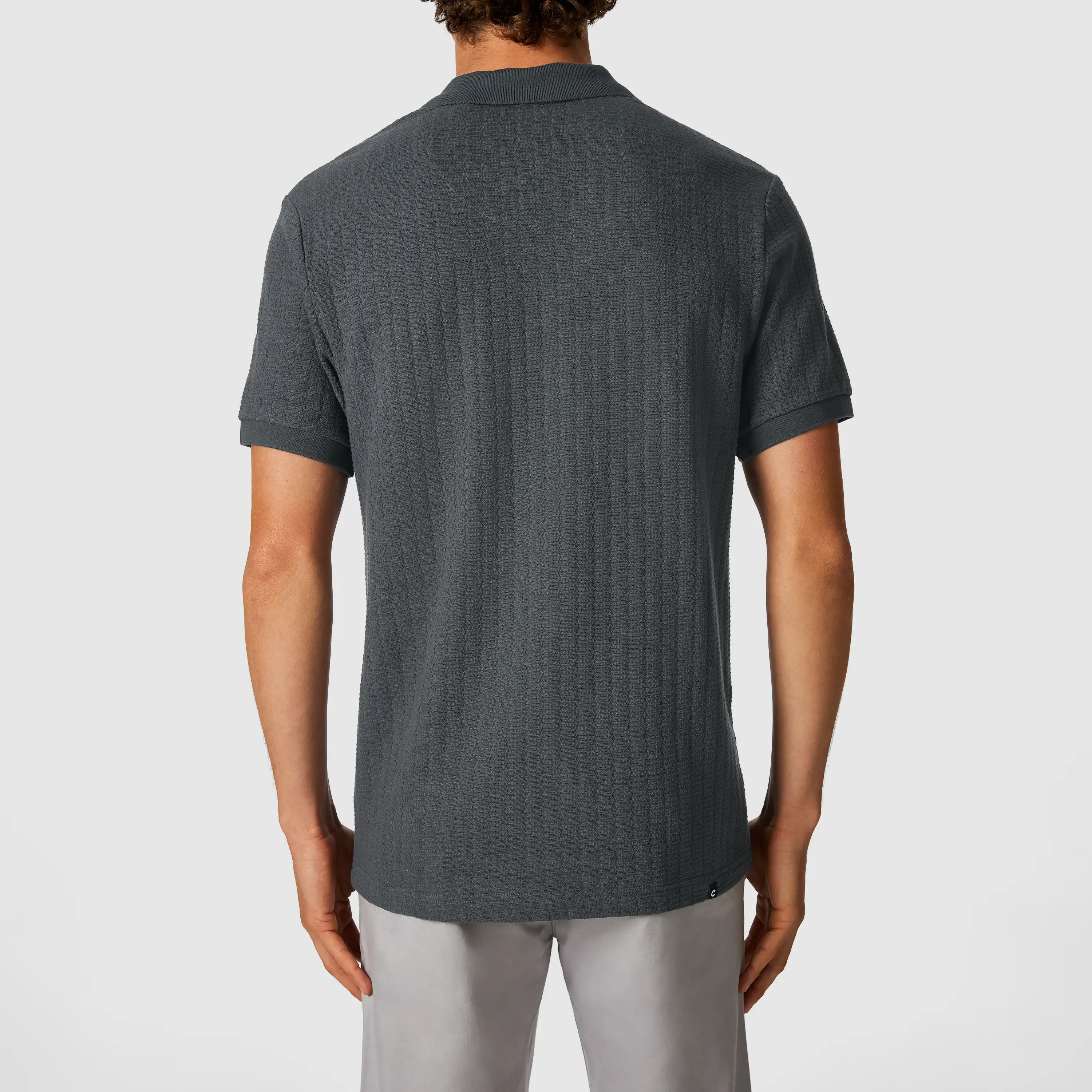 Grey Rufino Smart Polo - Grey