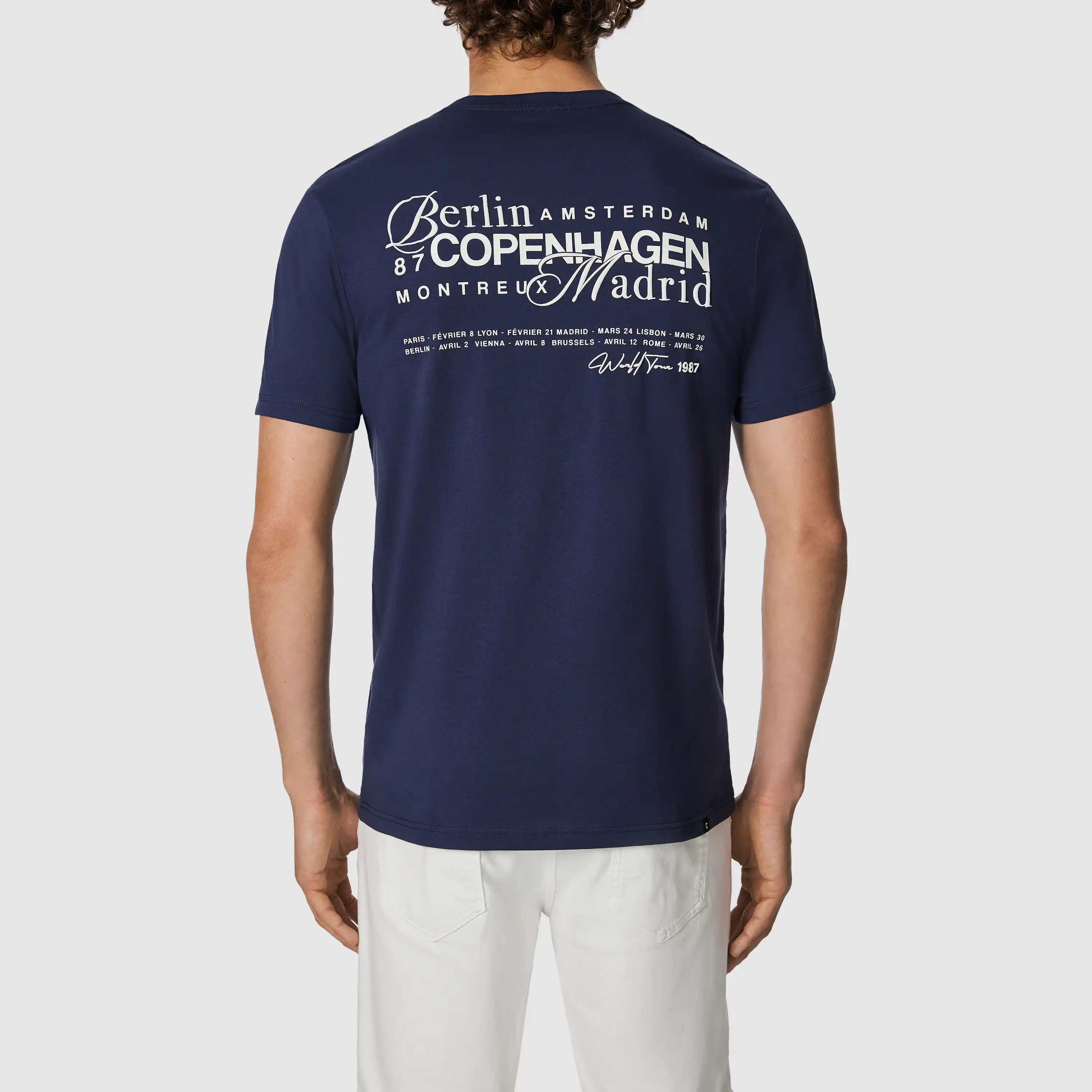 Blue Kobe Graphic Crew Neck Tee - Blue
