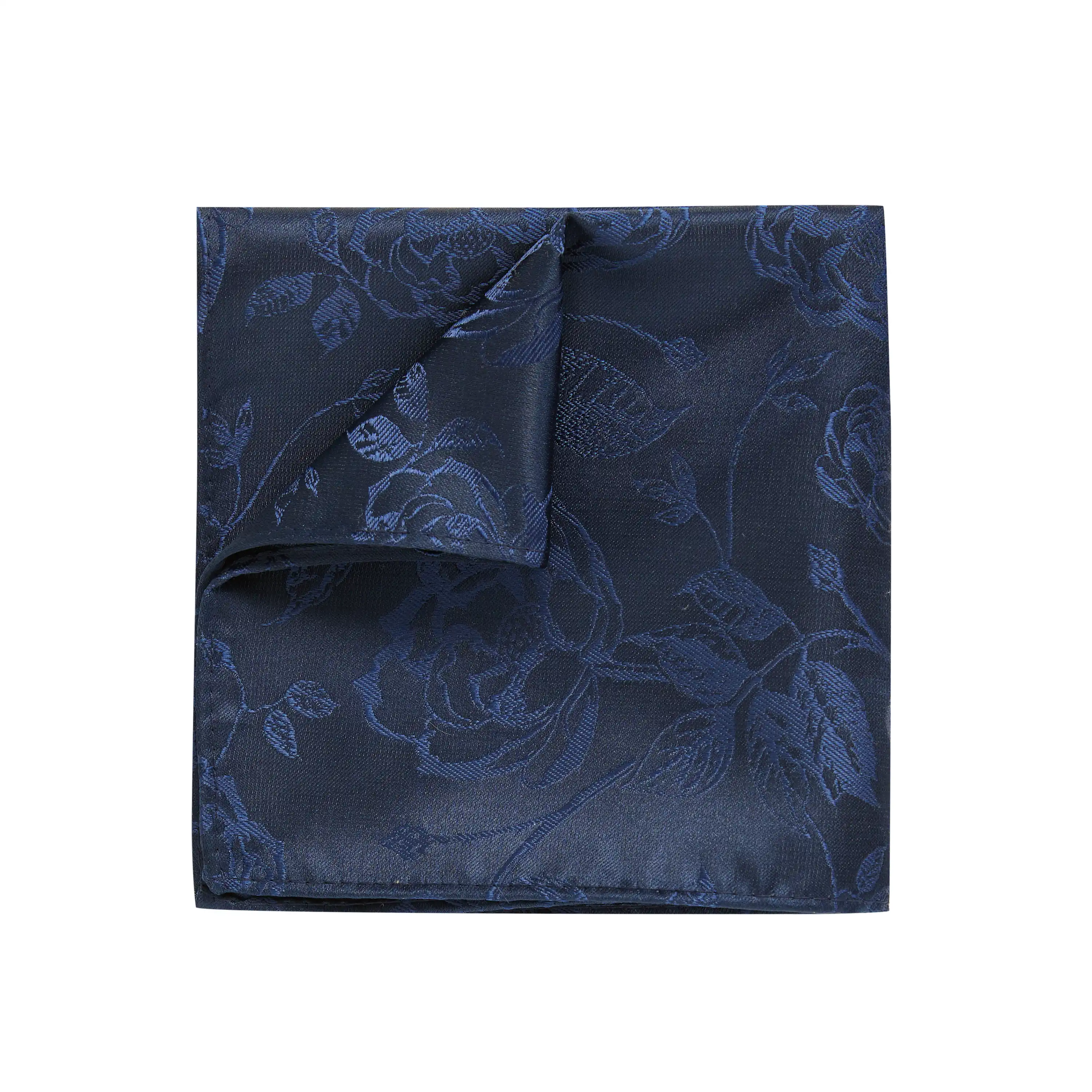 Navy Reversible Pocket Square - Navy
