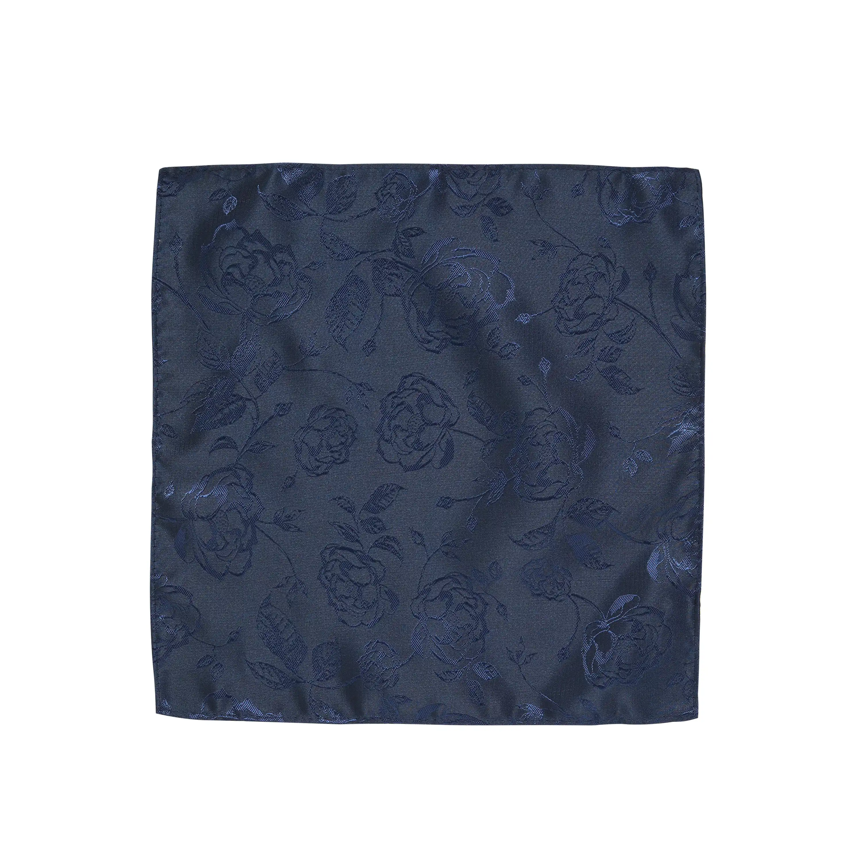 Navy Reversible Pocket Square - Navy