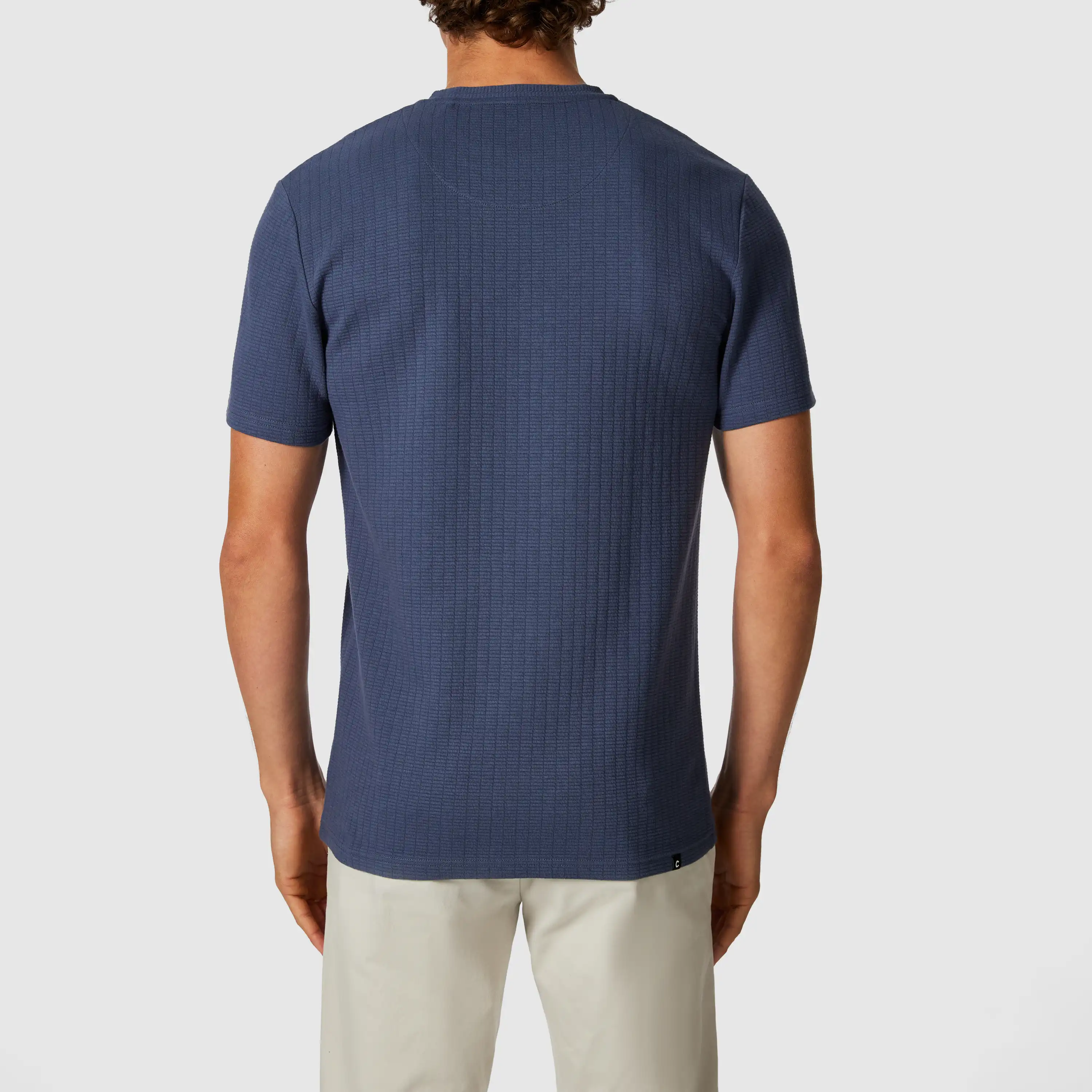 Steel Blue Hardy Crew Neck Tee - Steel Blue
