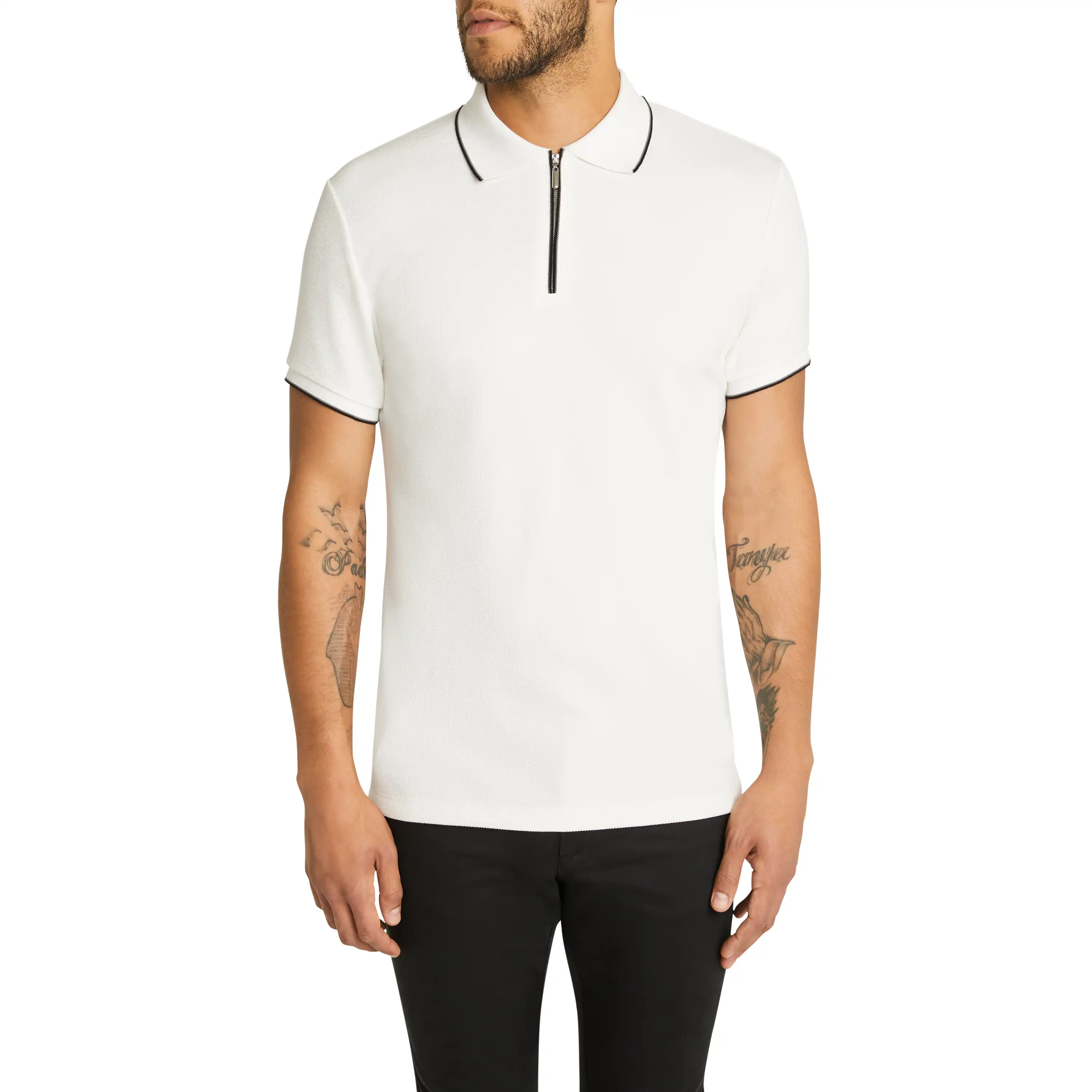 1162-white-glenroy-quarter-zip-smart-polo-white-1.webp