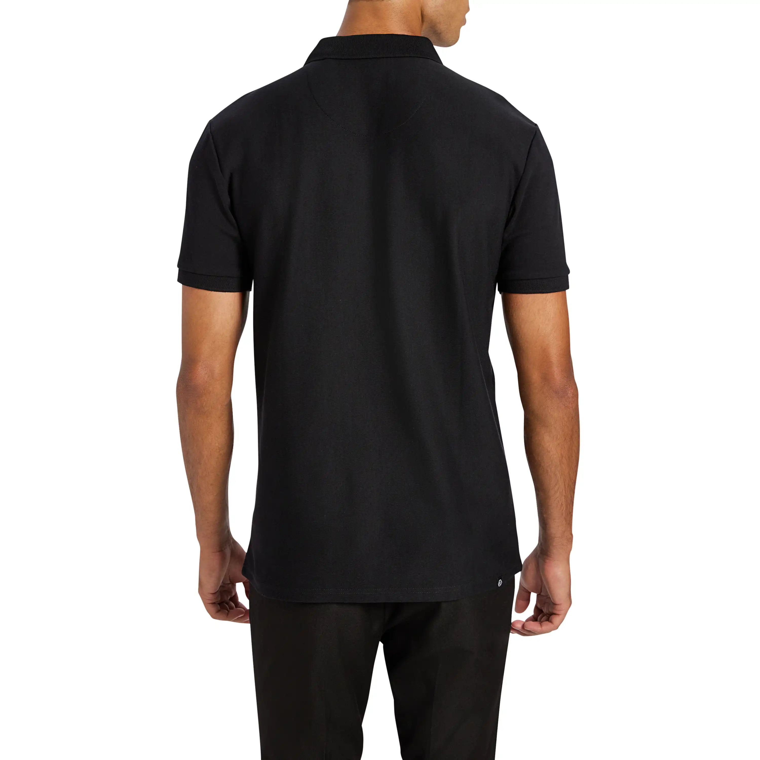 Black Cannon Quarter Zip Smart Polo - Black