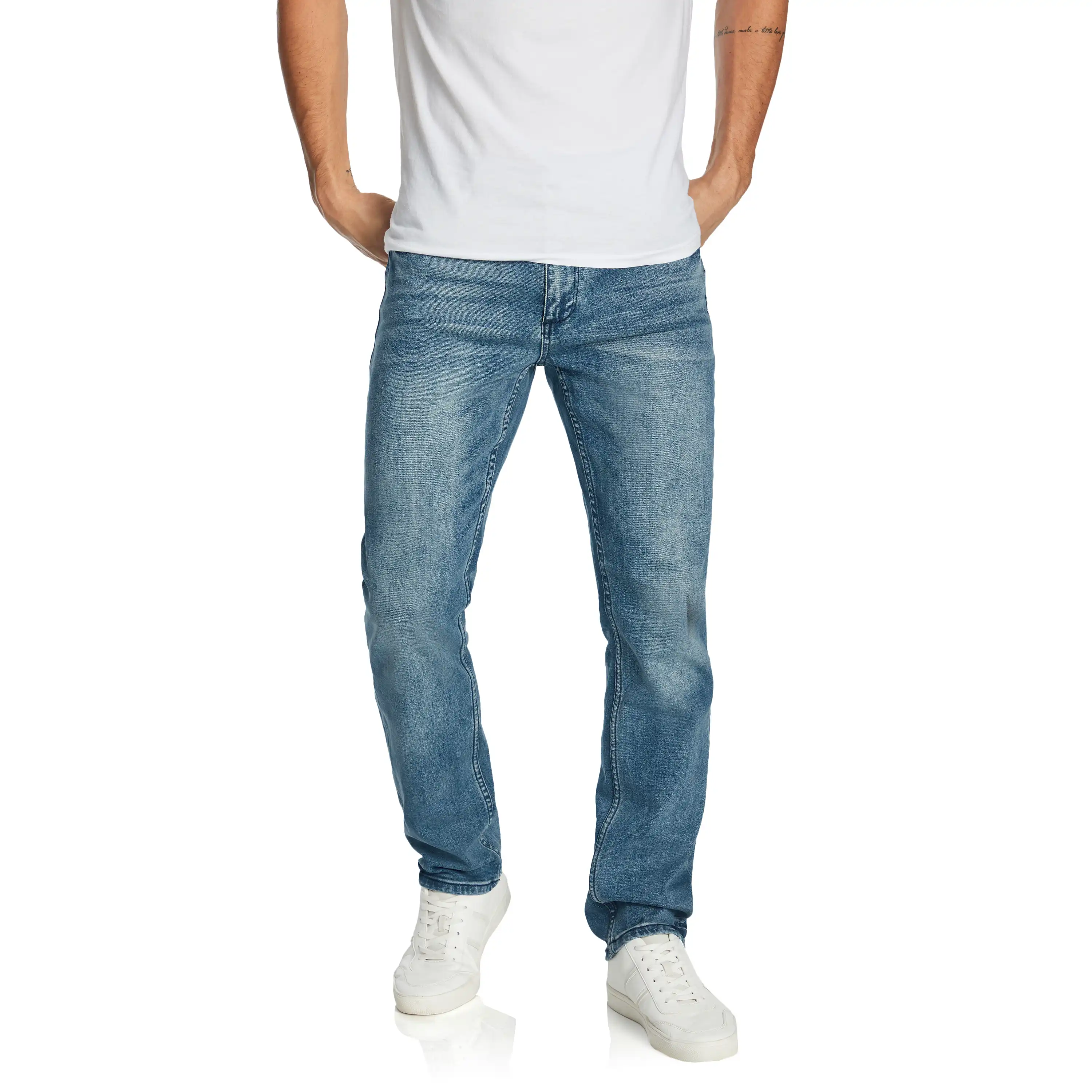 Blue Avalon Stretch Straight Jean - Blue