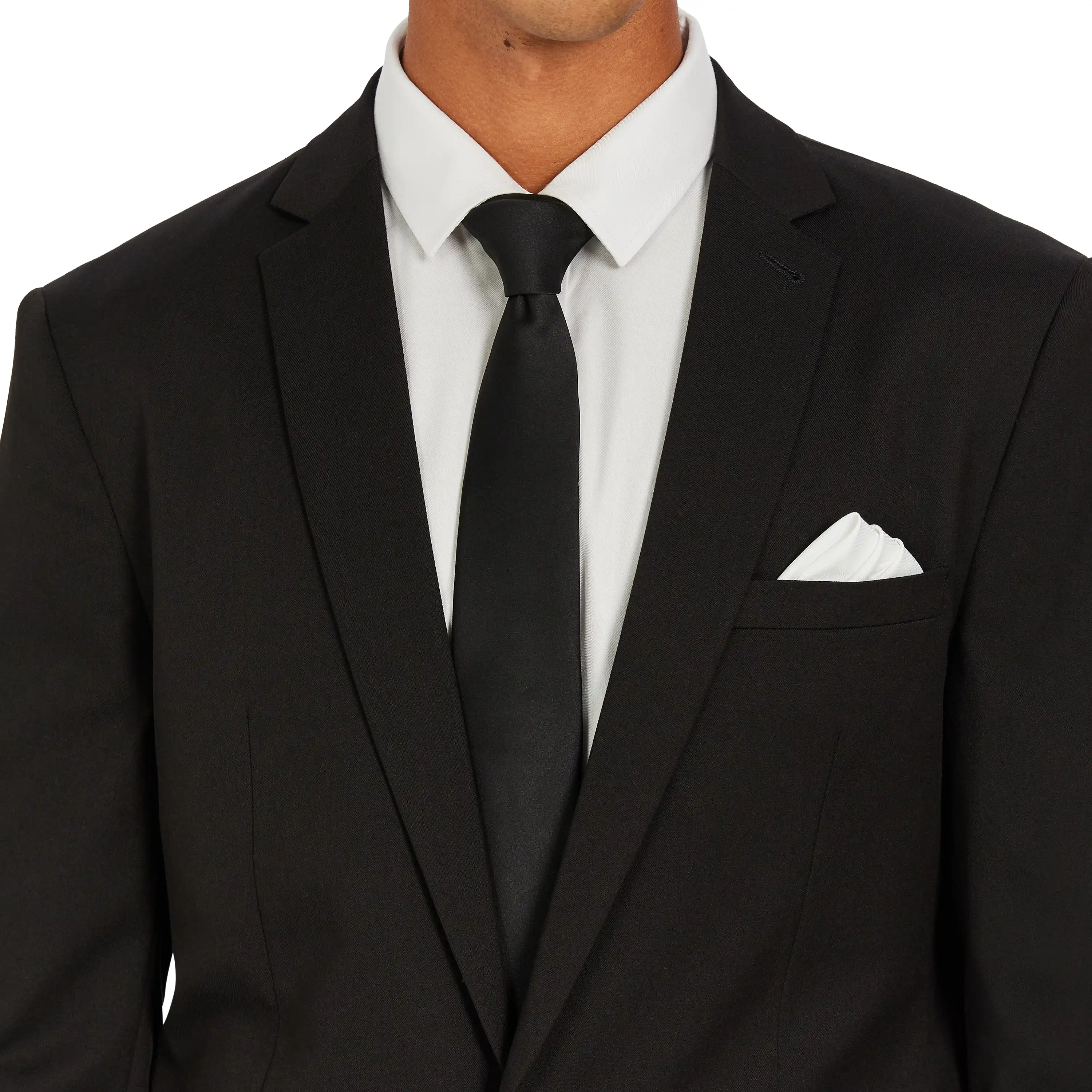 Black Diamond Stretch Slim Suit Jacket - Black