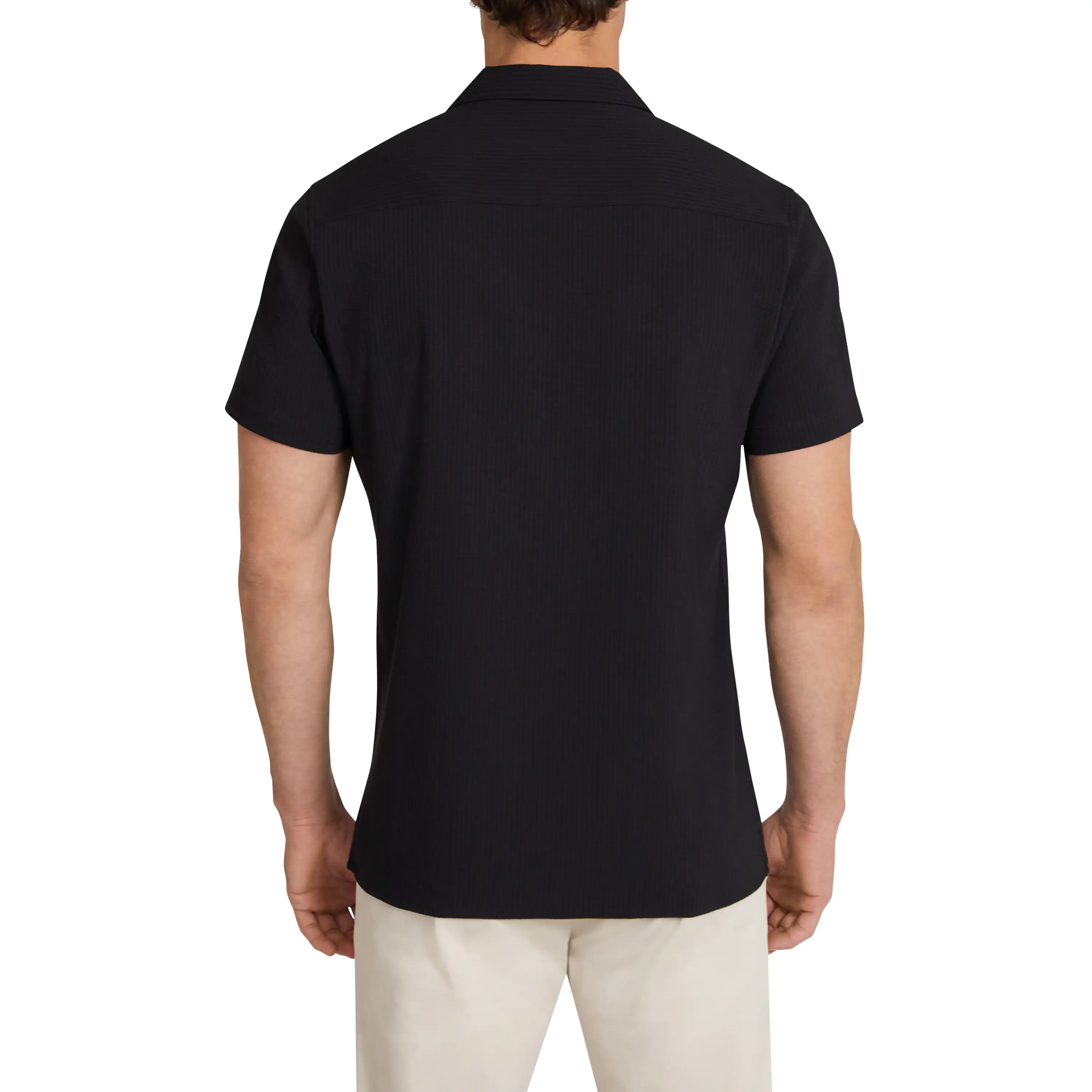 Black Euston Stretch Shirt - Black