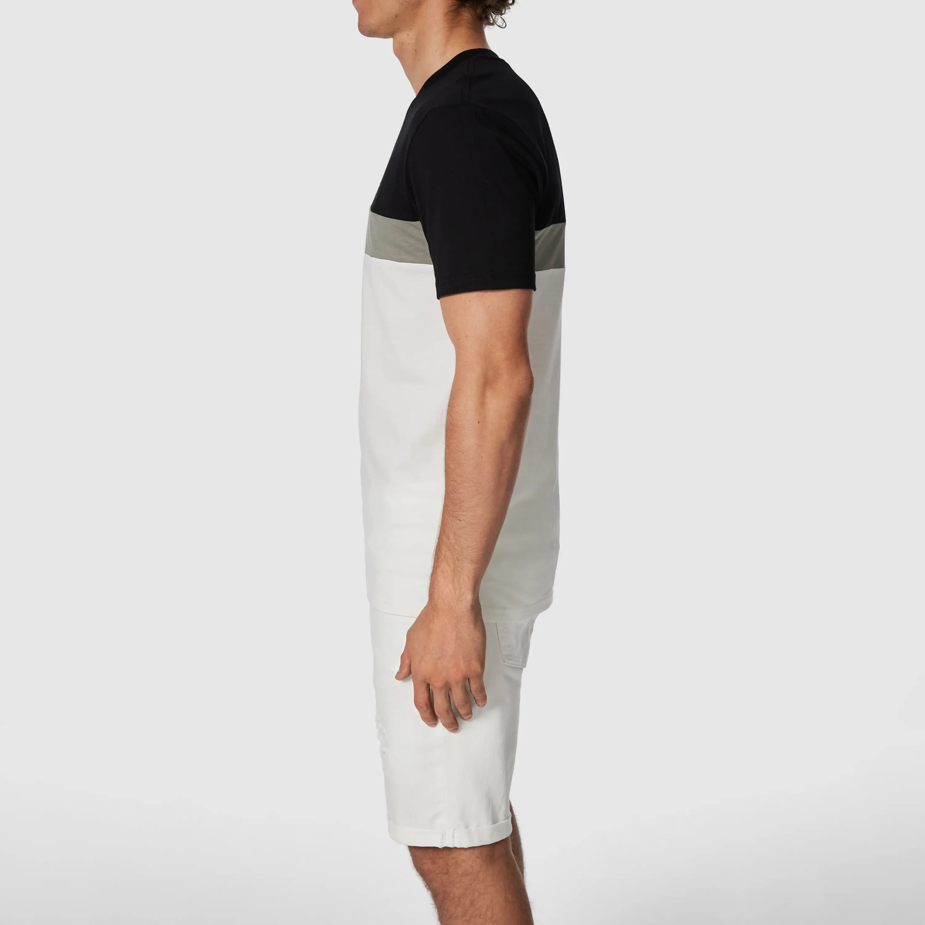 Black Reid Crew Neck Tee - Black