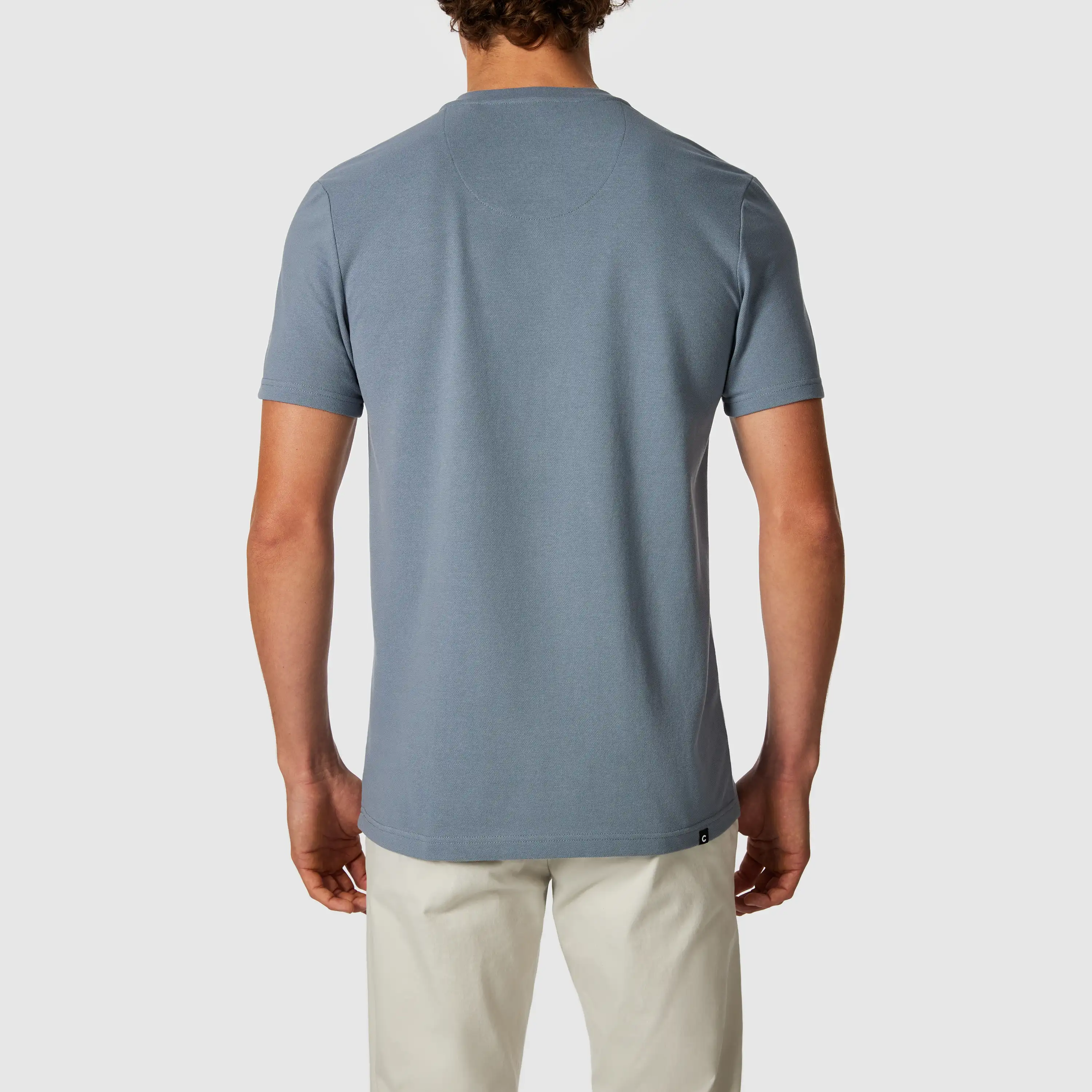 Blue Ormond Henley Tee - Blue