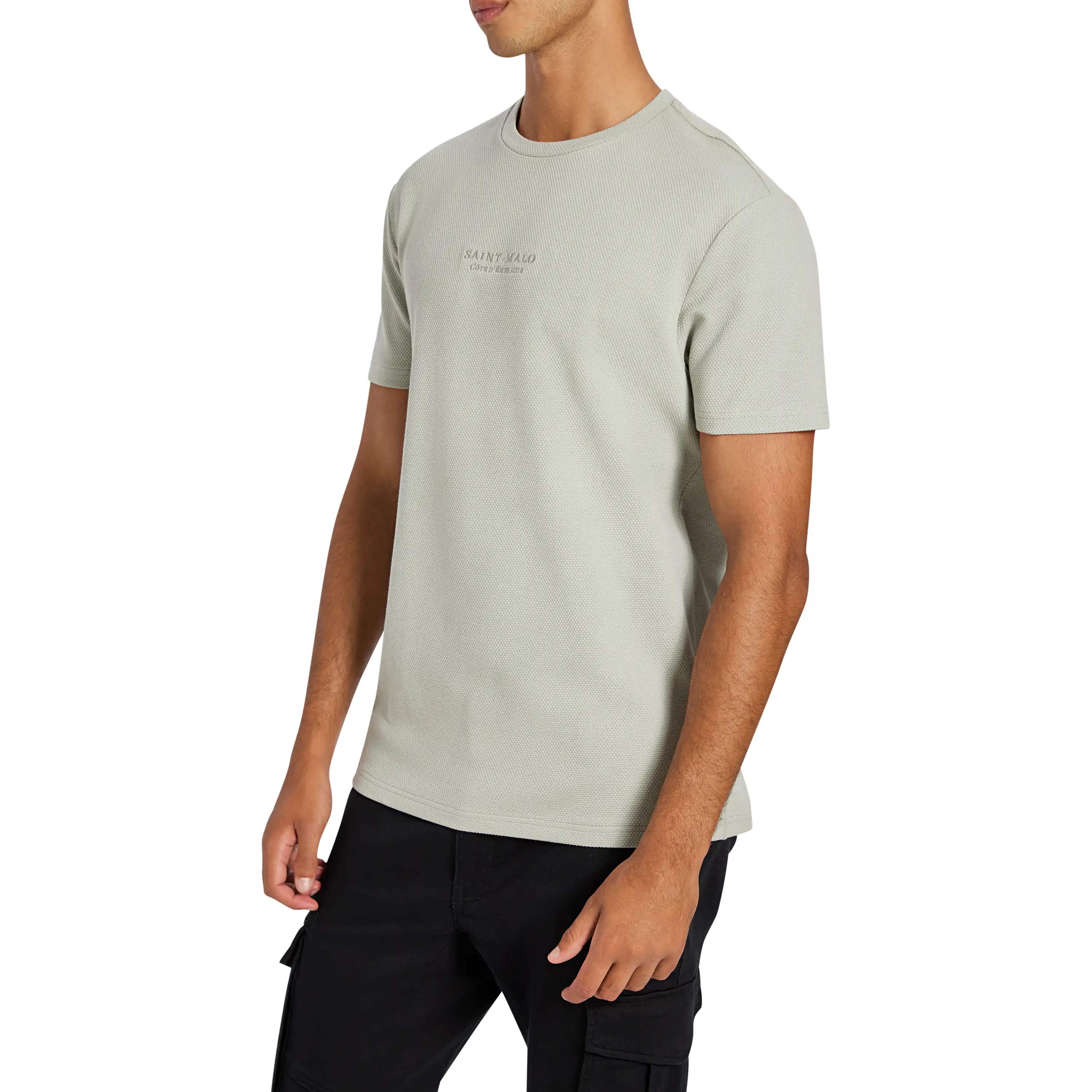Sage Green Vesper Graphic Crew Neck Tee - Sage Green