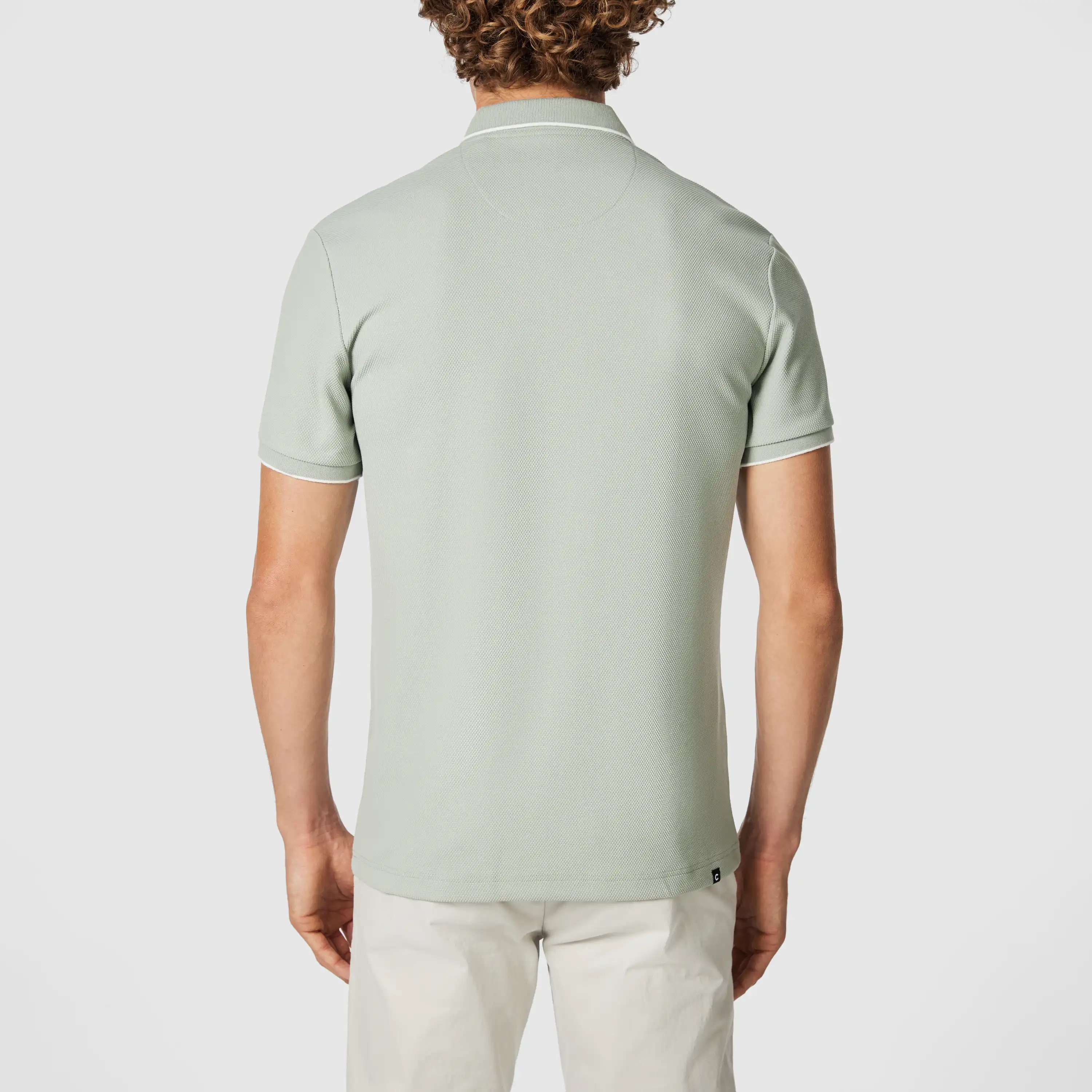 Light Green Glenroy Quarter Zip Smart Polo - Light Green
