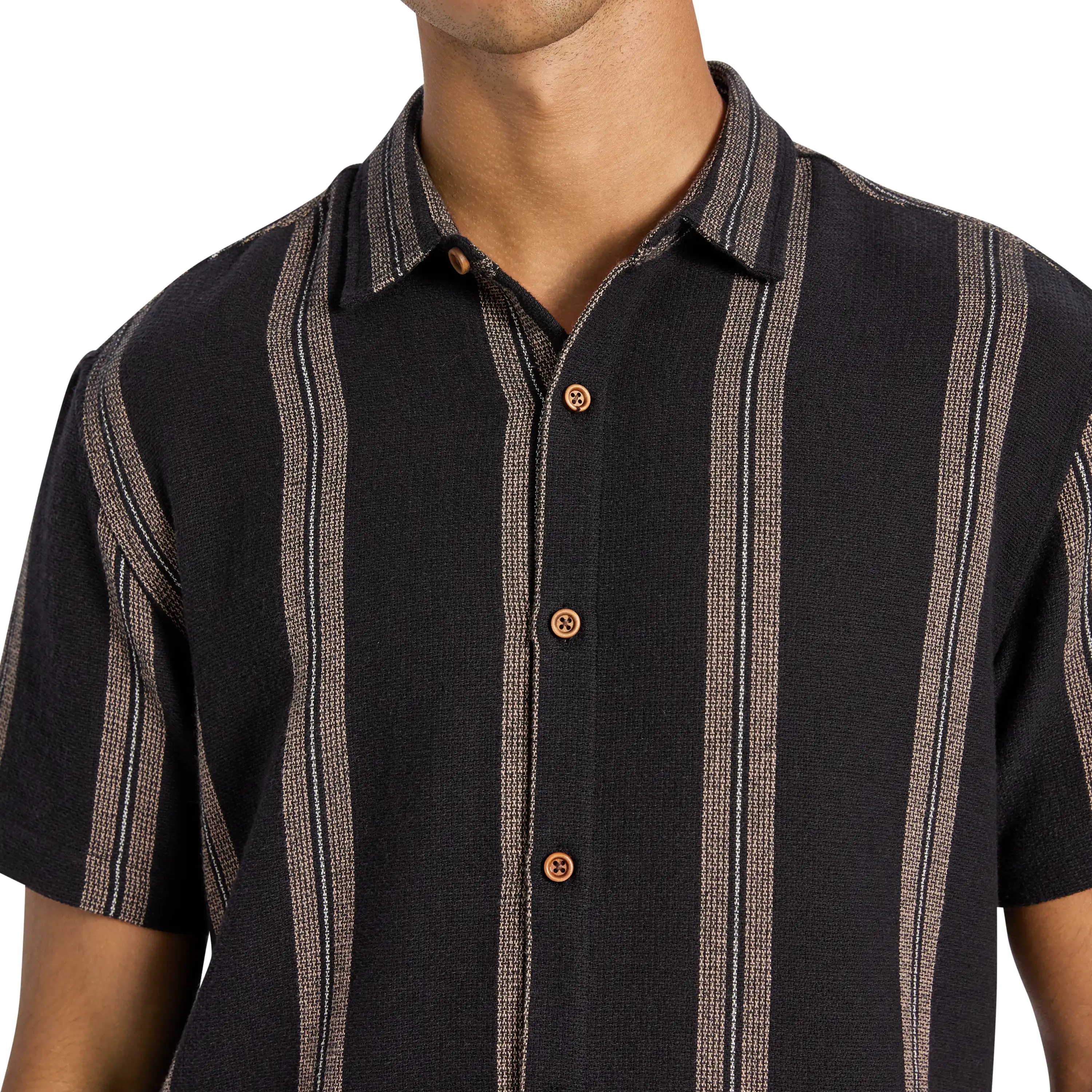 162-black-caddy-stripe-textured-short-sleeve-shirt-black-1.webp