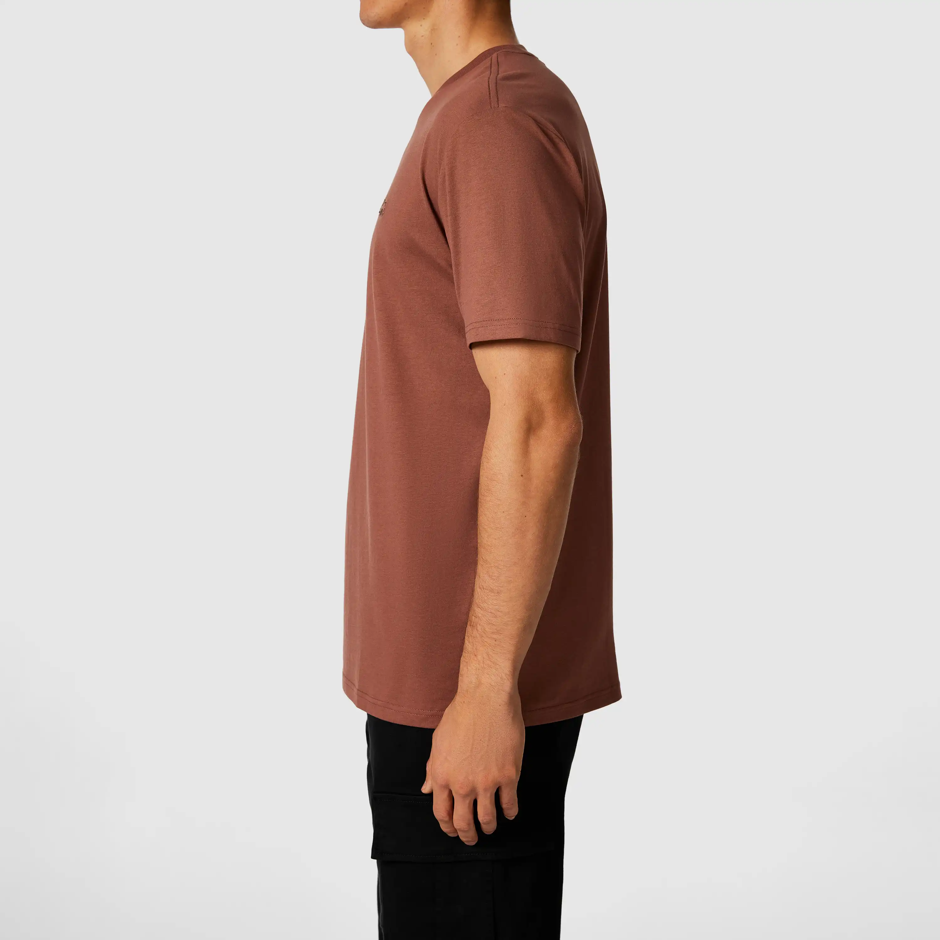 Dark Pink Charles Graphic Crew Neck Tee - Dark Pink