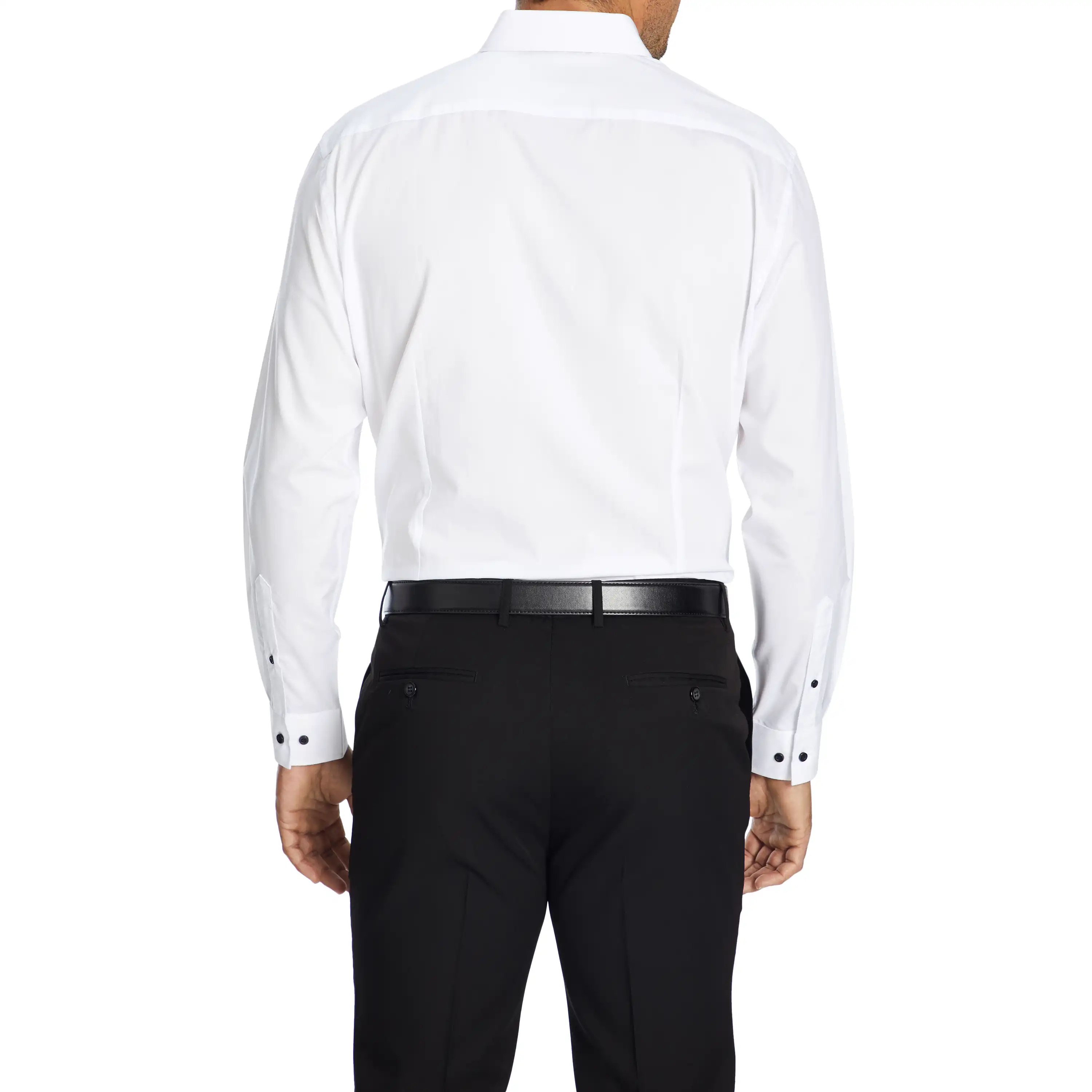 White Jaxon Slim Dress Shirt - White