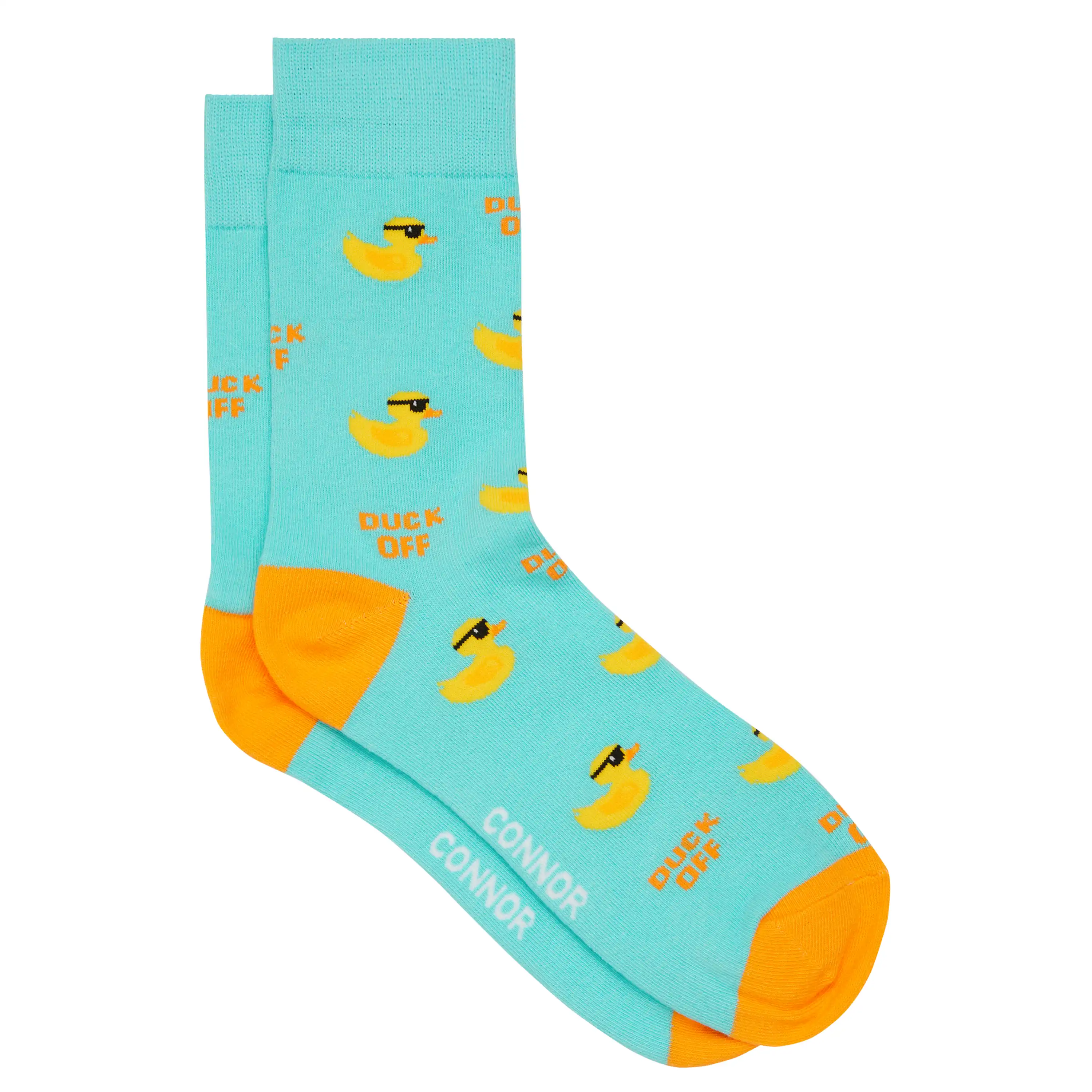 Aqua Duck Sock - Aqua