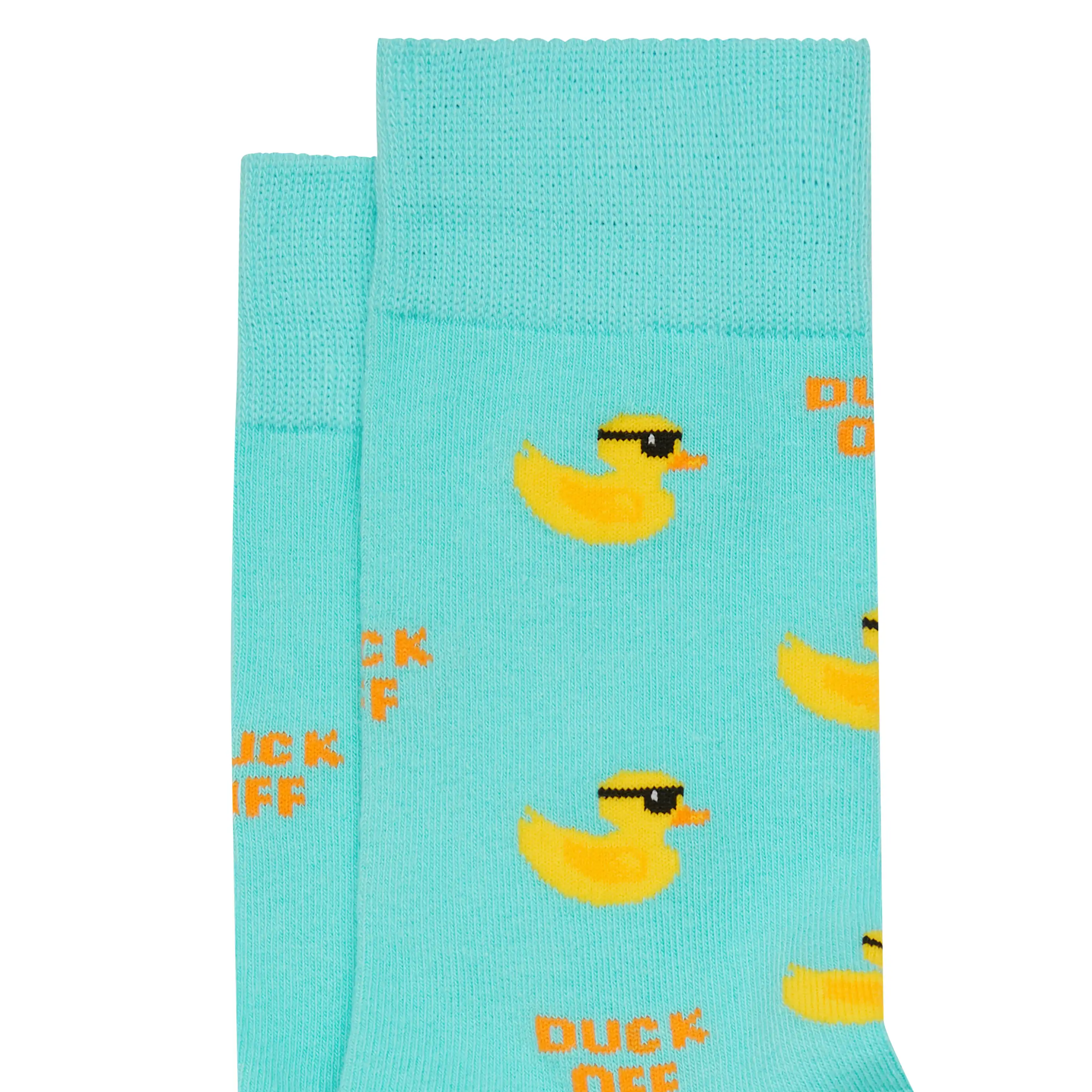 Aqua Duck Sock - Aqua