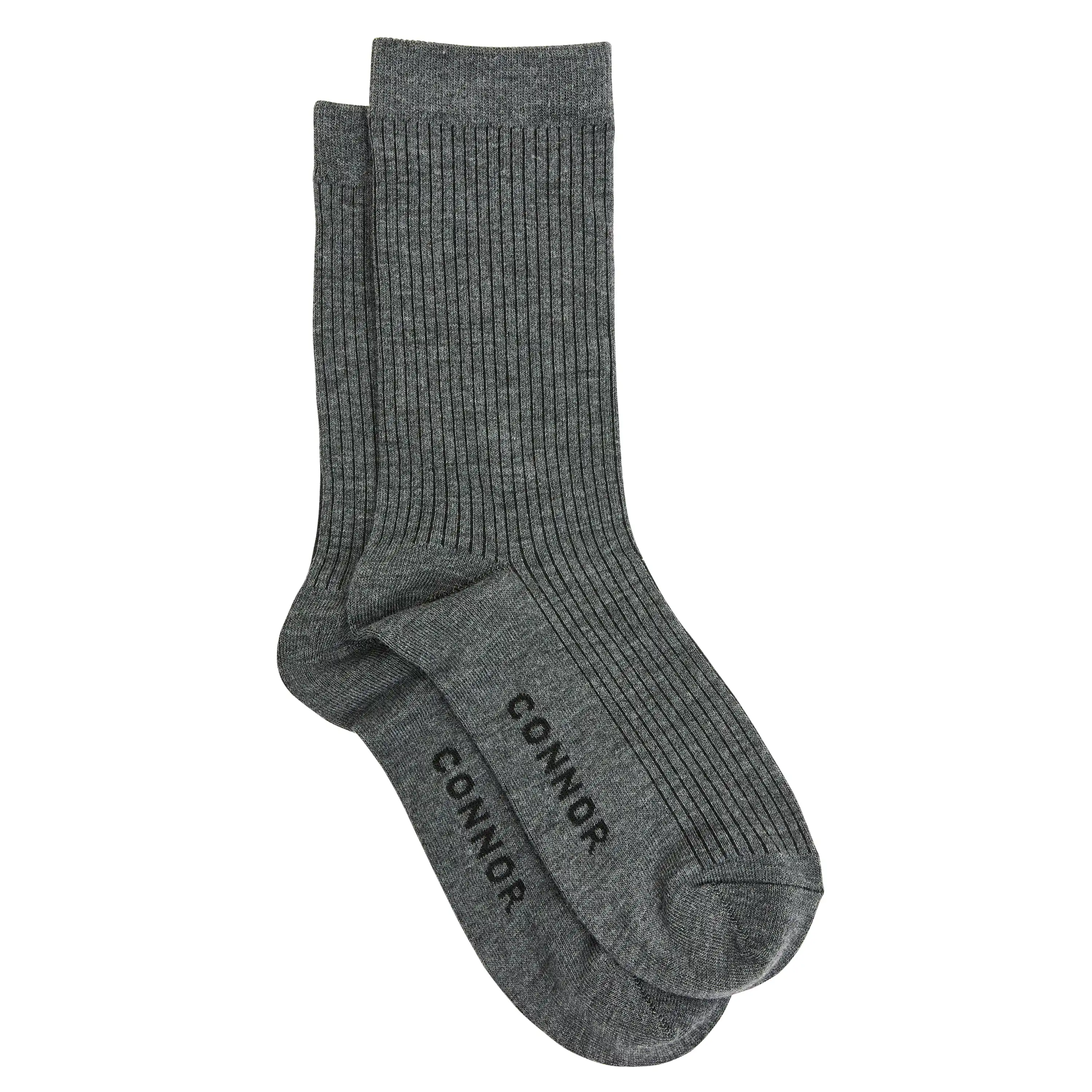 Charcoal Rib Dress Sock - Charcoal
