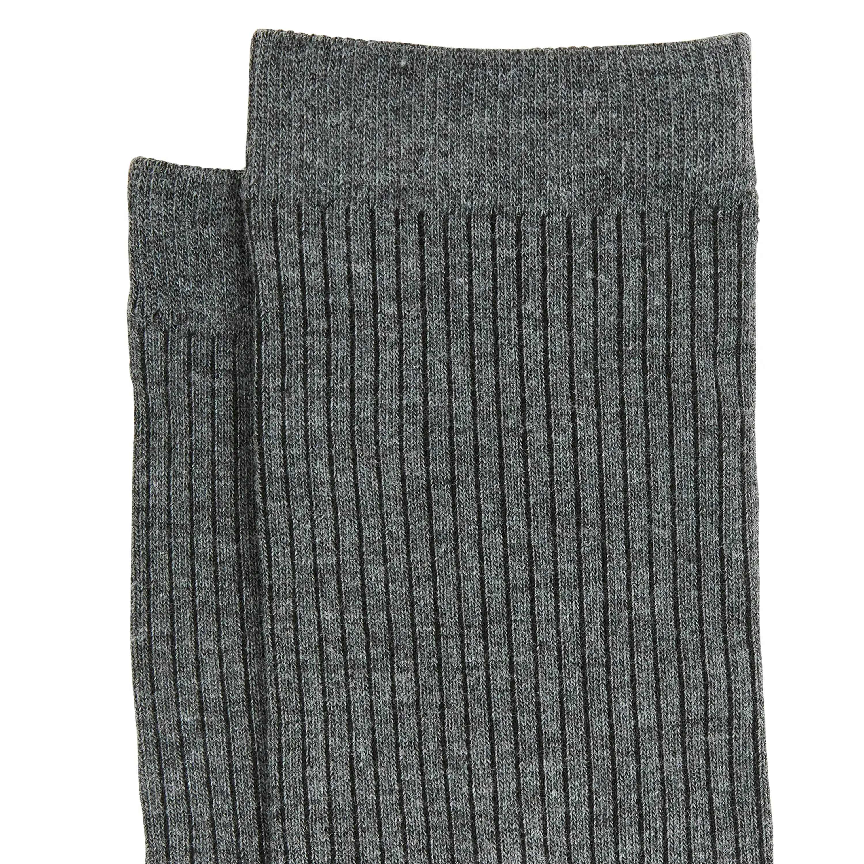 Charcoal Rib Dress Sock - Charcoal