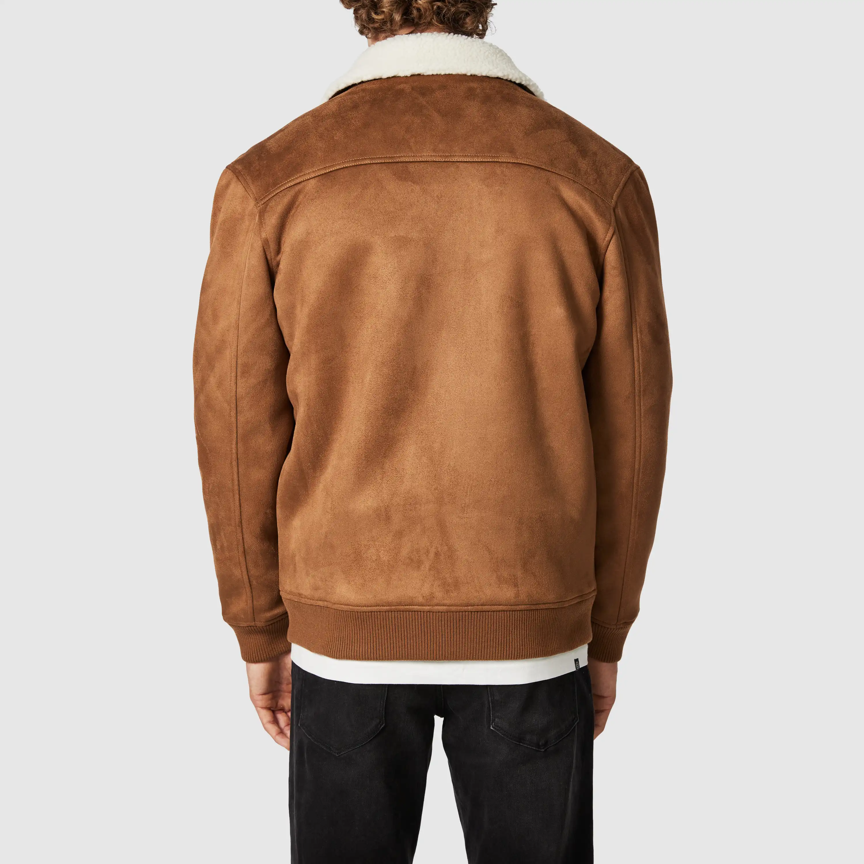 Tan Strand Borg Lined Jacket - Tan