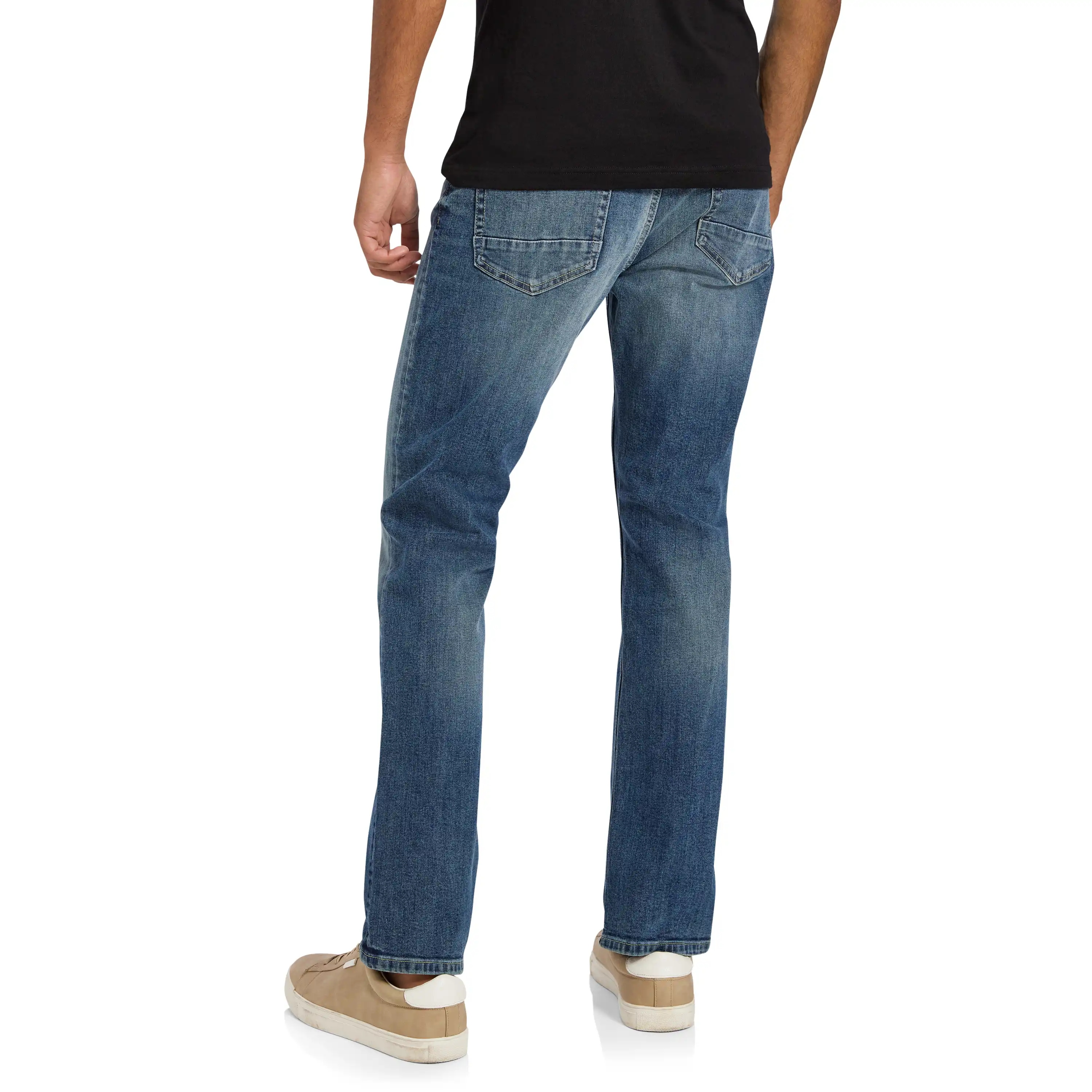 Denim Blue Empire Straight Stretch Jean - Denim Blue