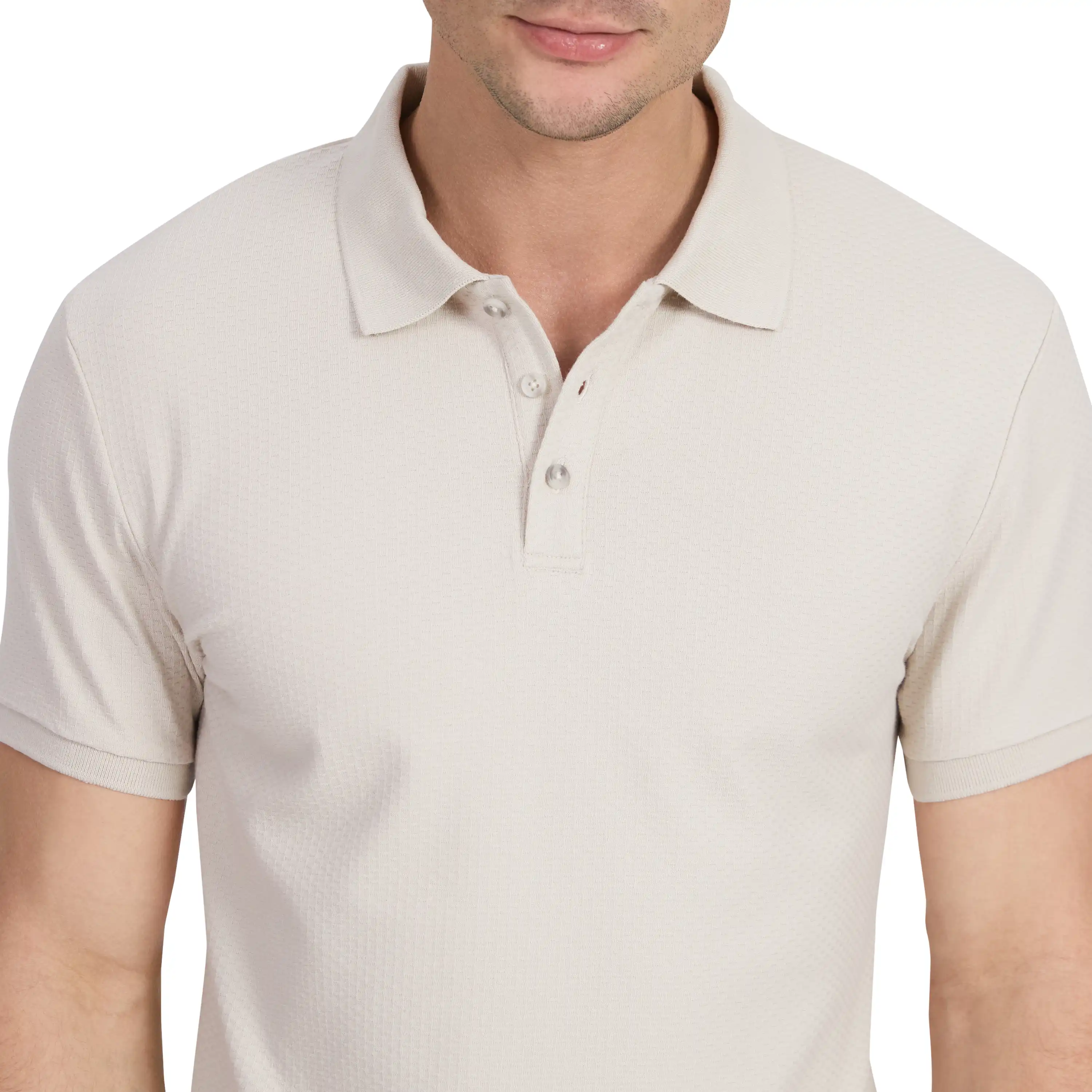 Stone Carlson Smart Polo - Stone