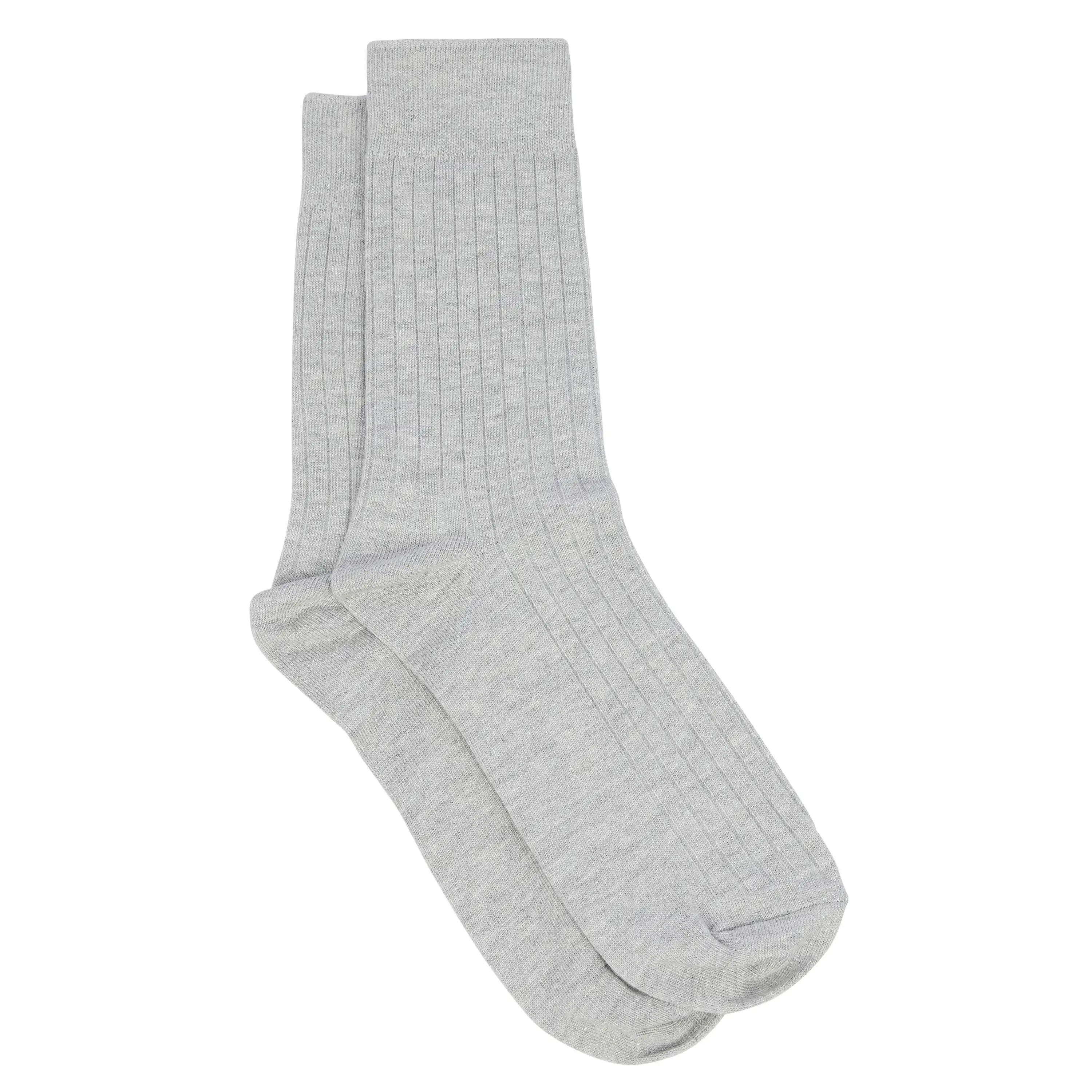 Light Grey Rib Dress Sock - Light Grey