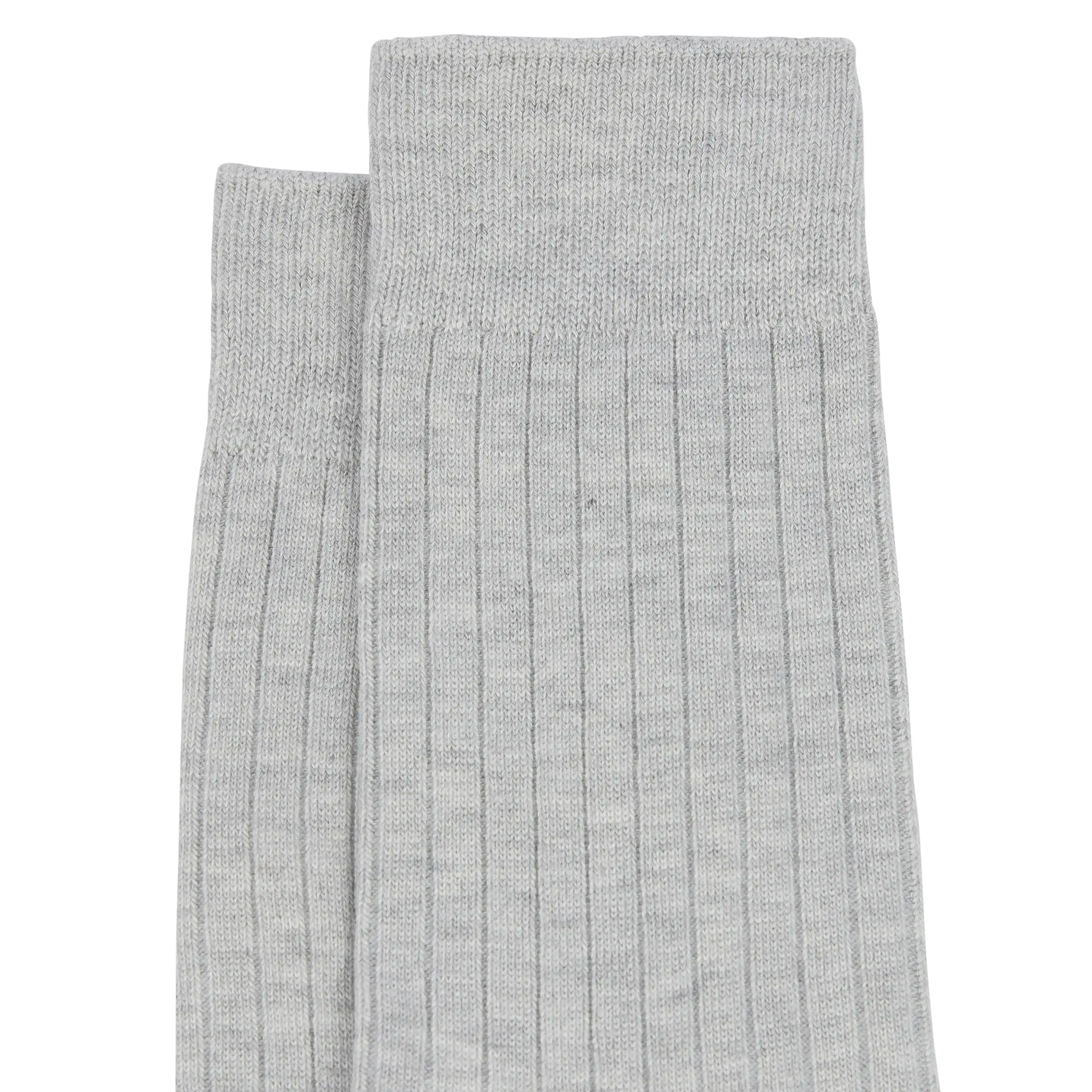Light Grey Rib Dress Sock - Light Grey