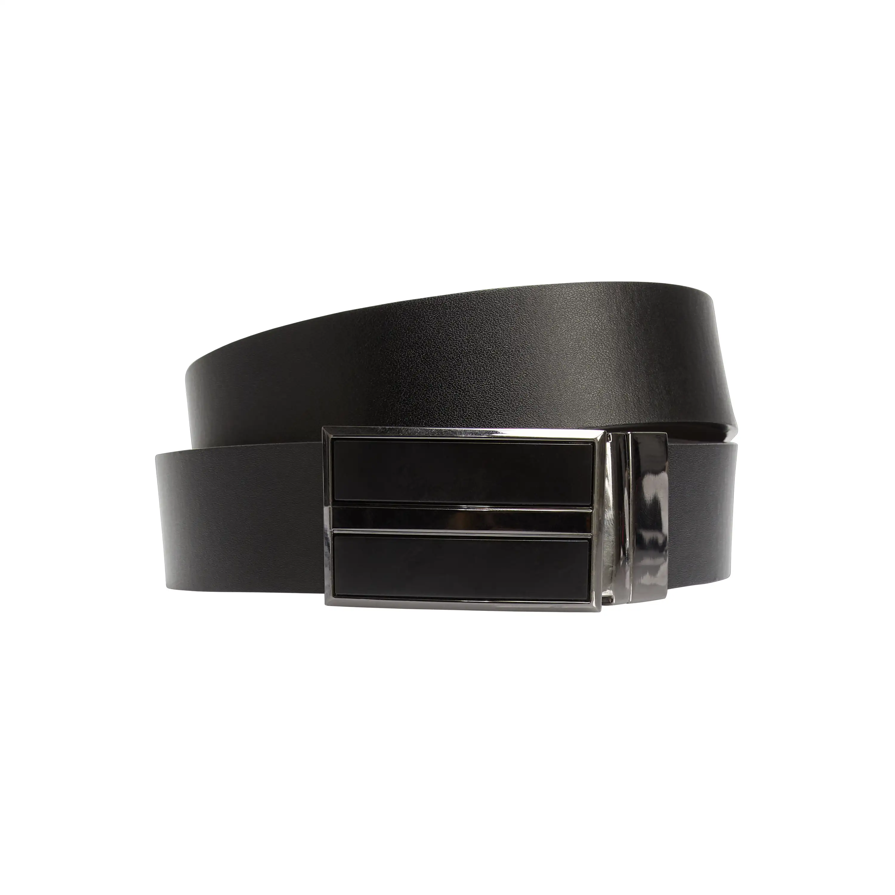 Black / Chocolate Carrington Reversible Belt - Black / Chocolate