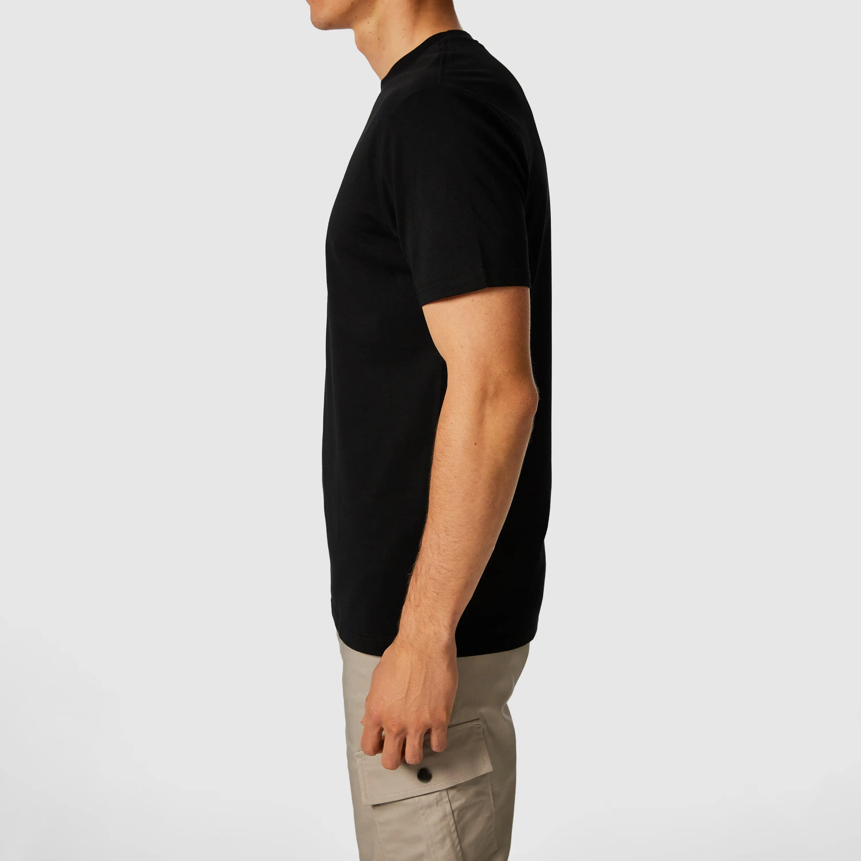 Black Marcus Graphic Crew Neck Tee - Black