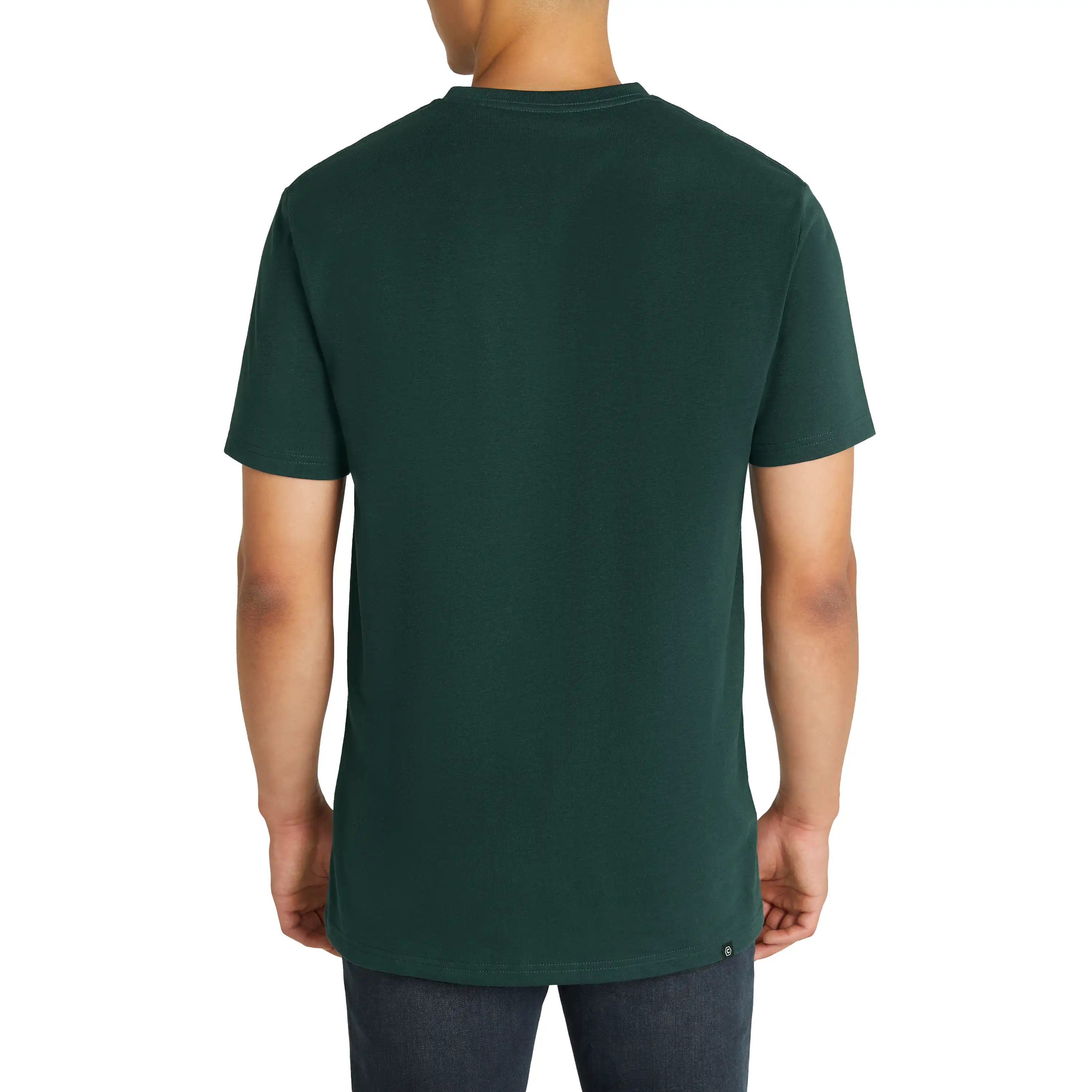 Dark Green Essential Crew Tee - Dark Green