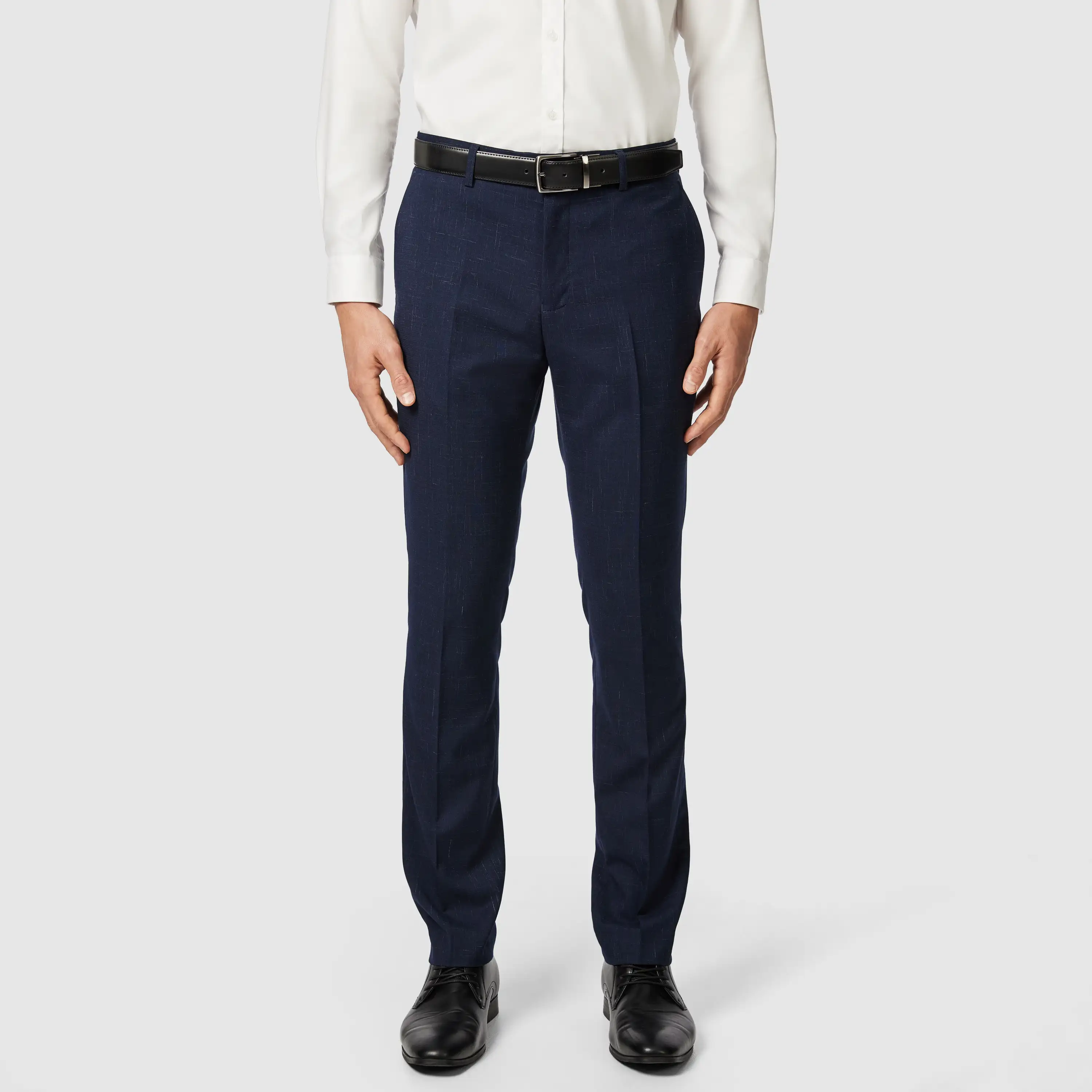 Navy Cromwell Slim Textured Dress Pant - Navy