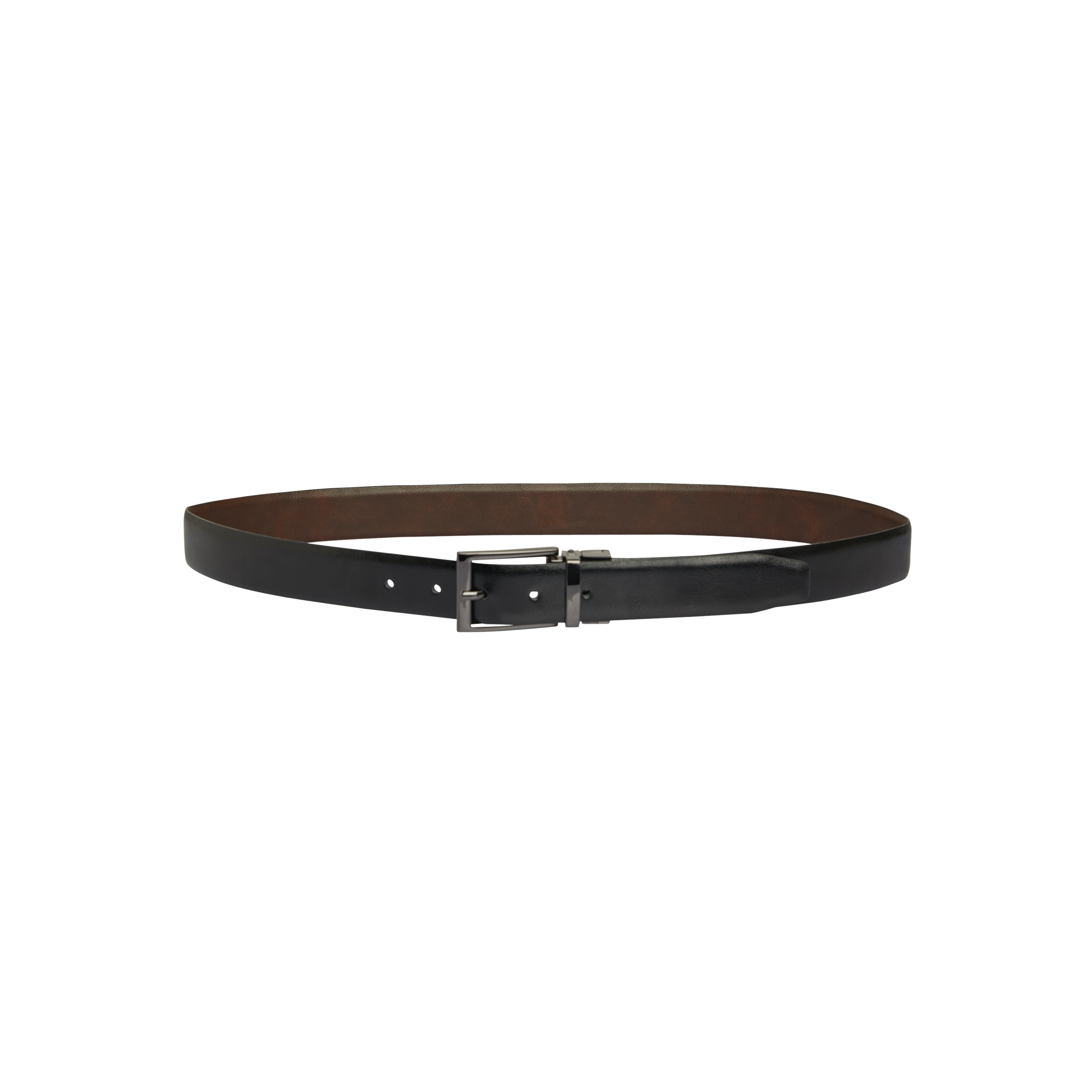 Black / Chocolate Bronson Reversible Belt - Black / Chocolate