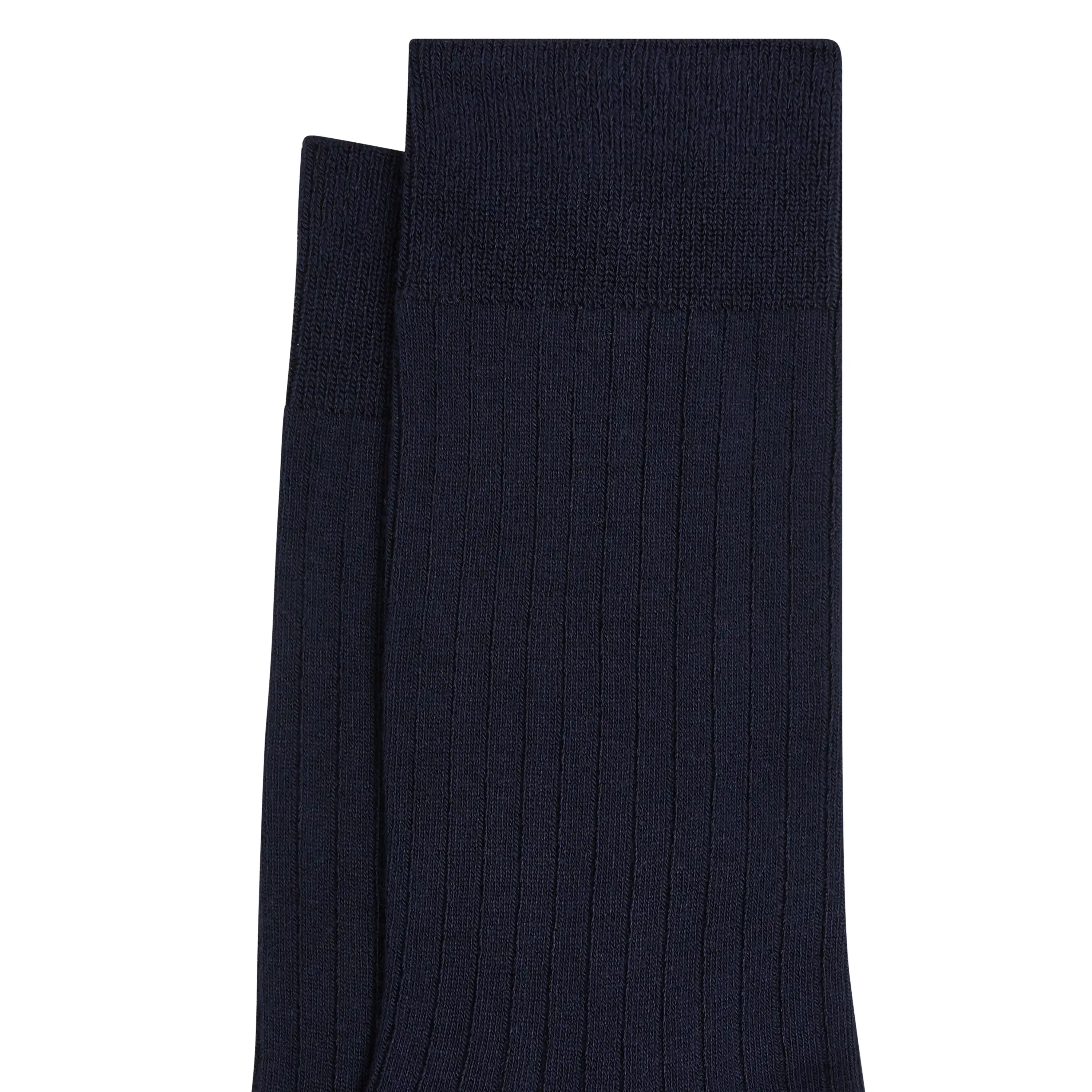 Navy Rib Dress Sock - Navy