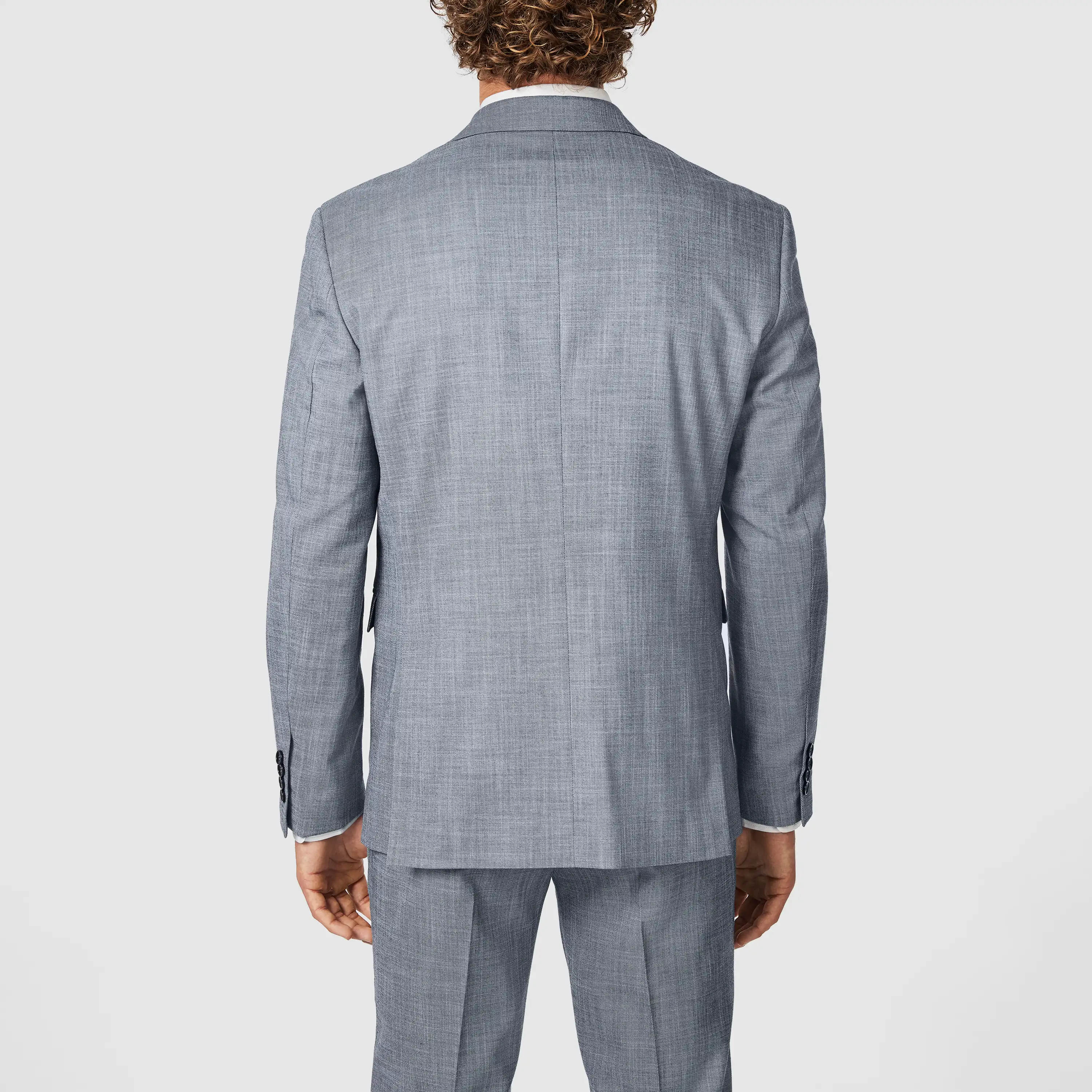 Blue Porter Slim Stretch Suit Jacket - Blue