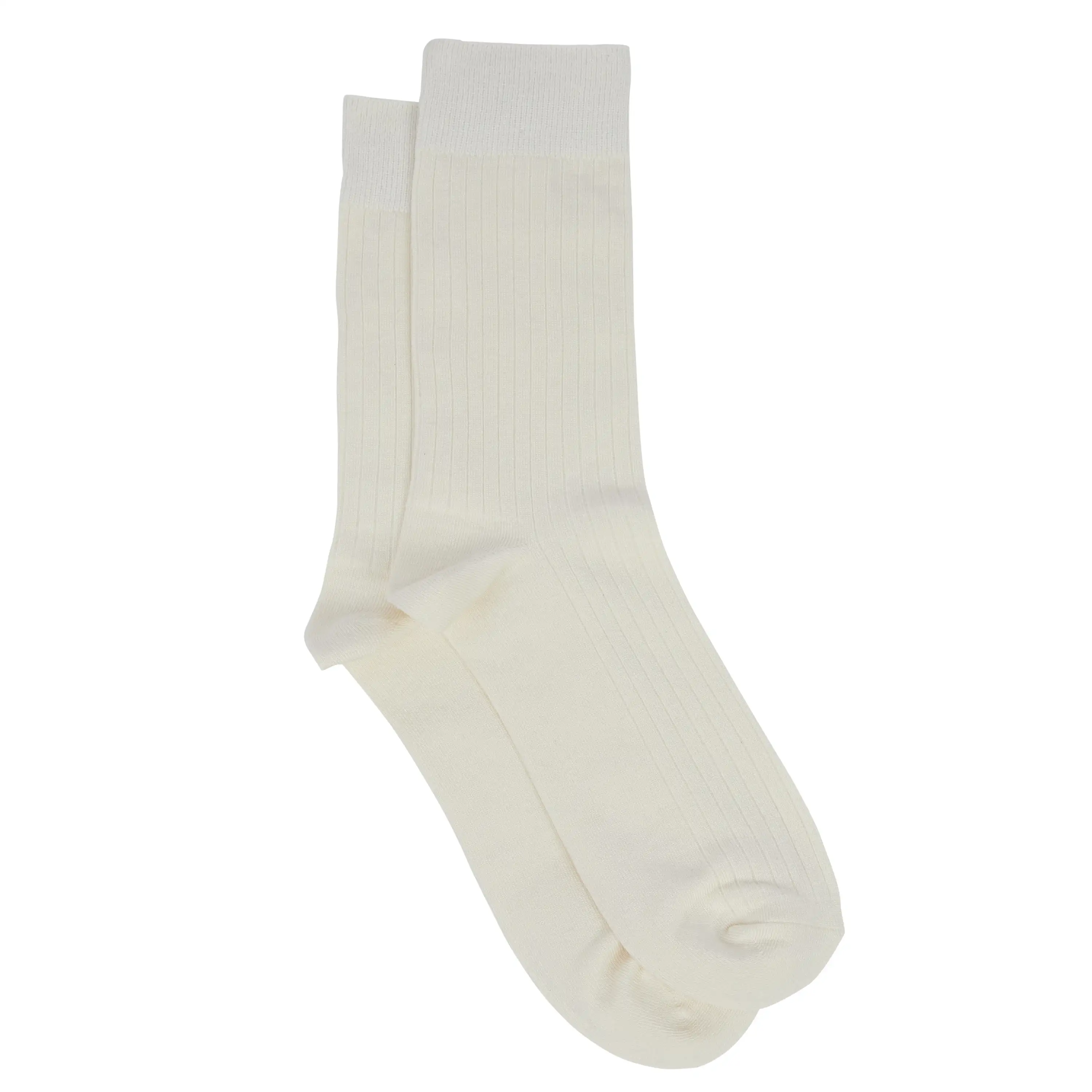 Ecru Rib Dress Sock - Ecru
