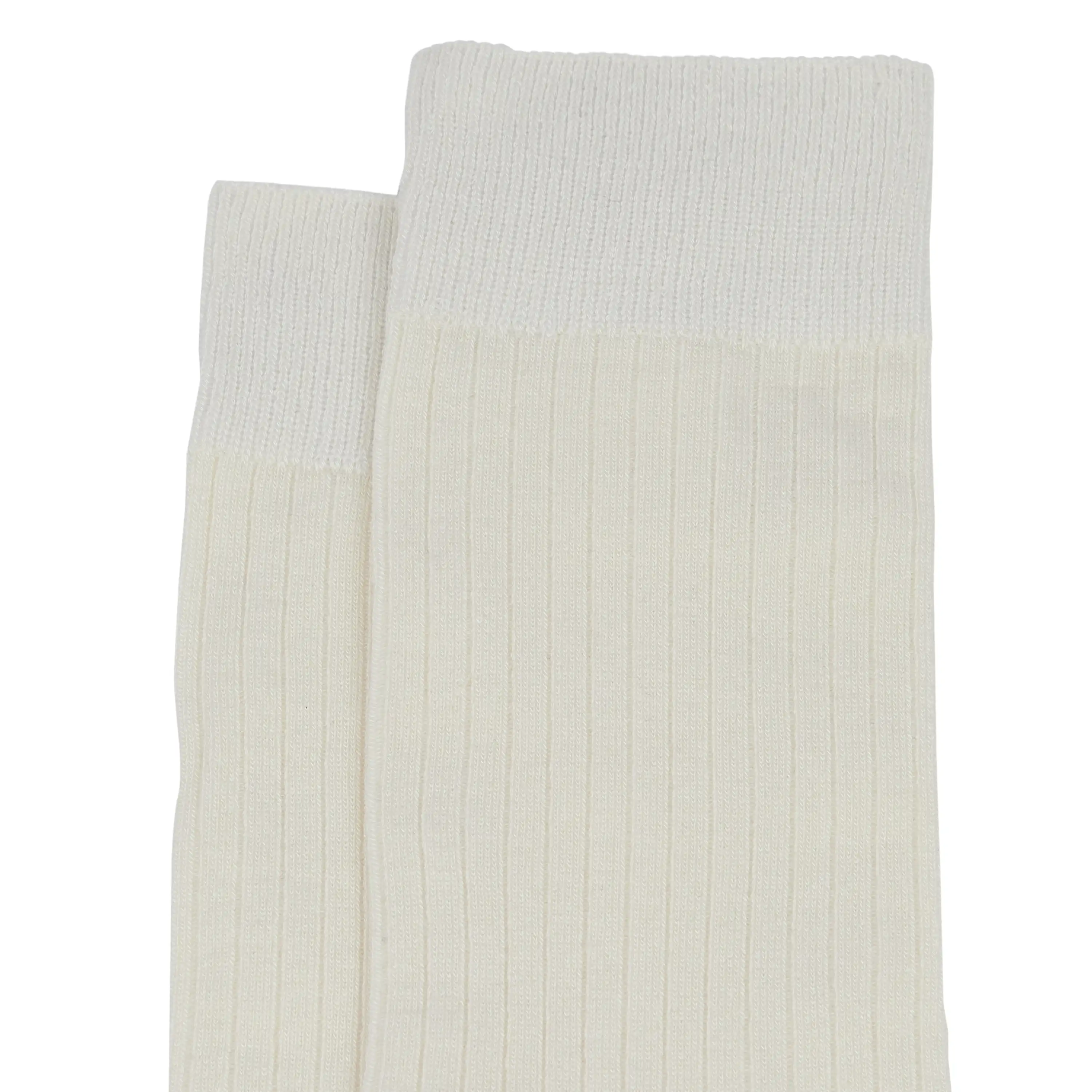 Ecru Rib Dress Sock - Ecru