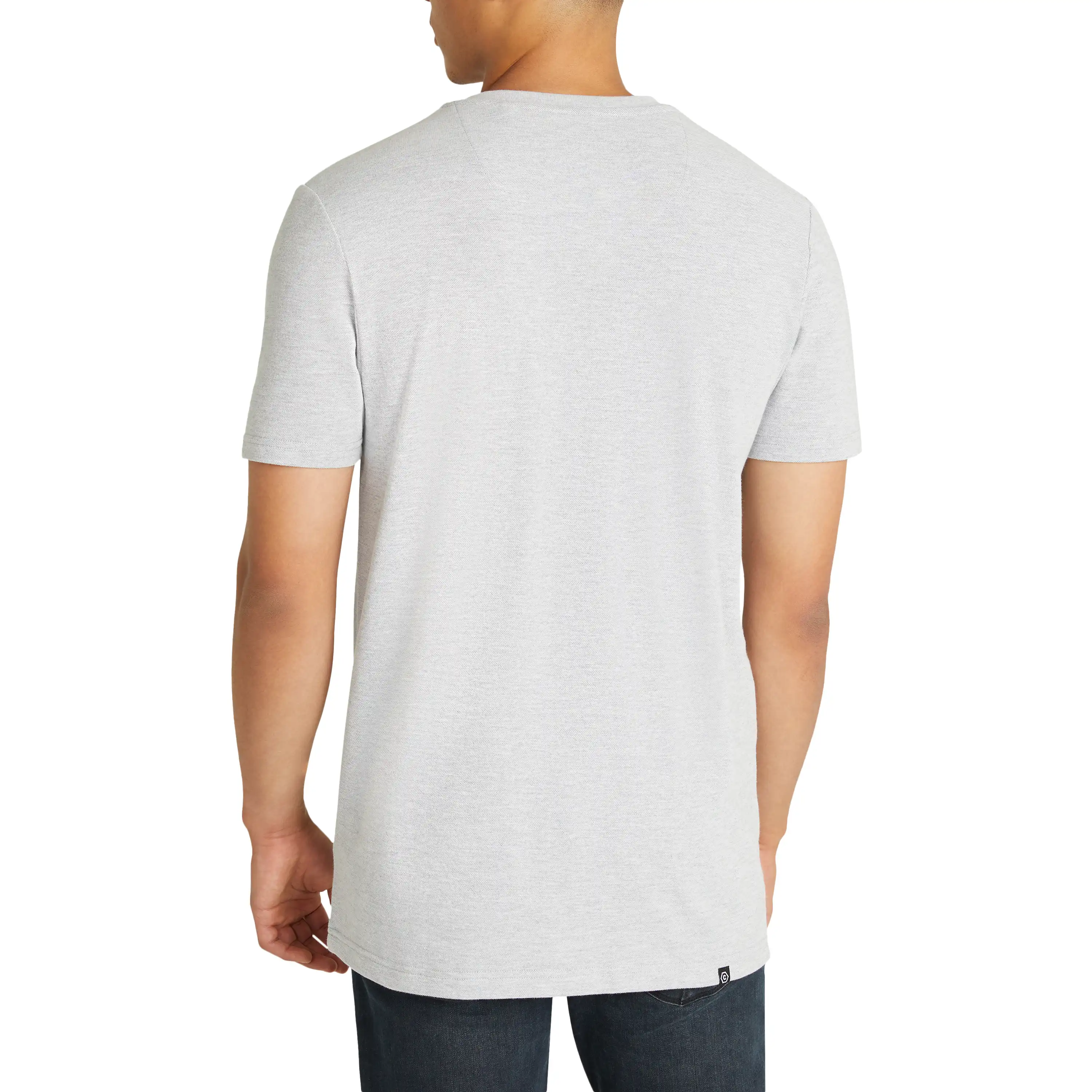 Light Grey Ormond Henley Tee - Light Grey