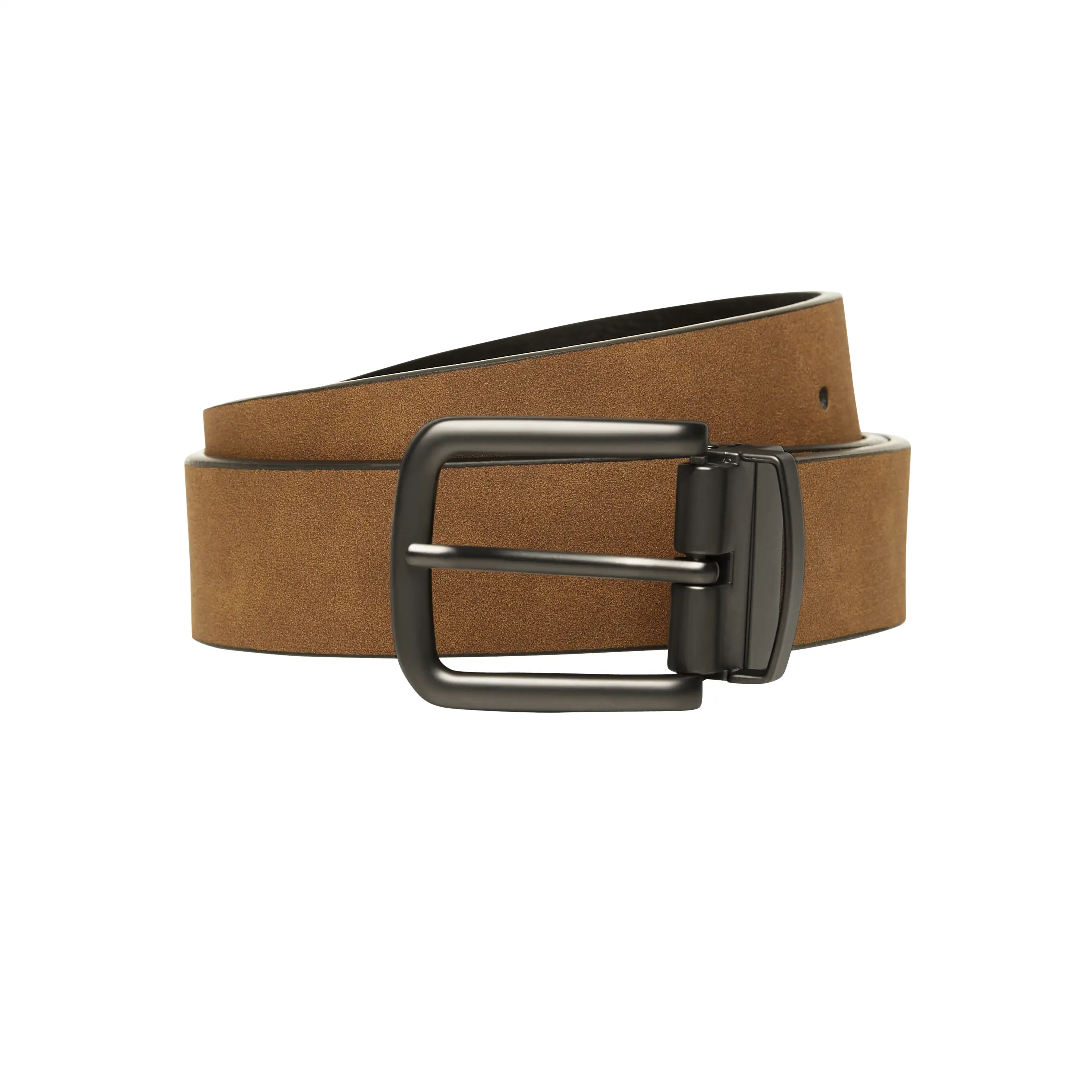Black Brown Harmon Reversible Belt - Black Brown