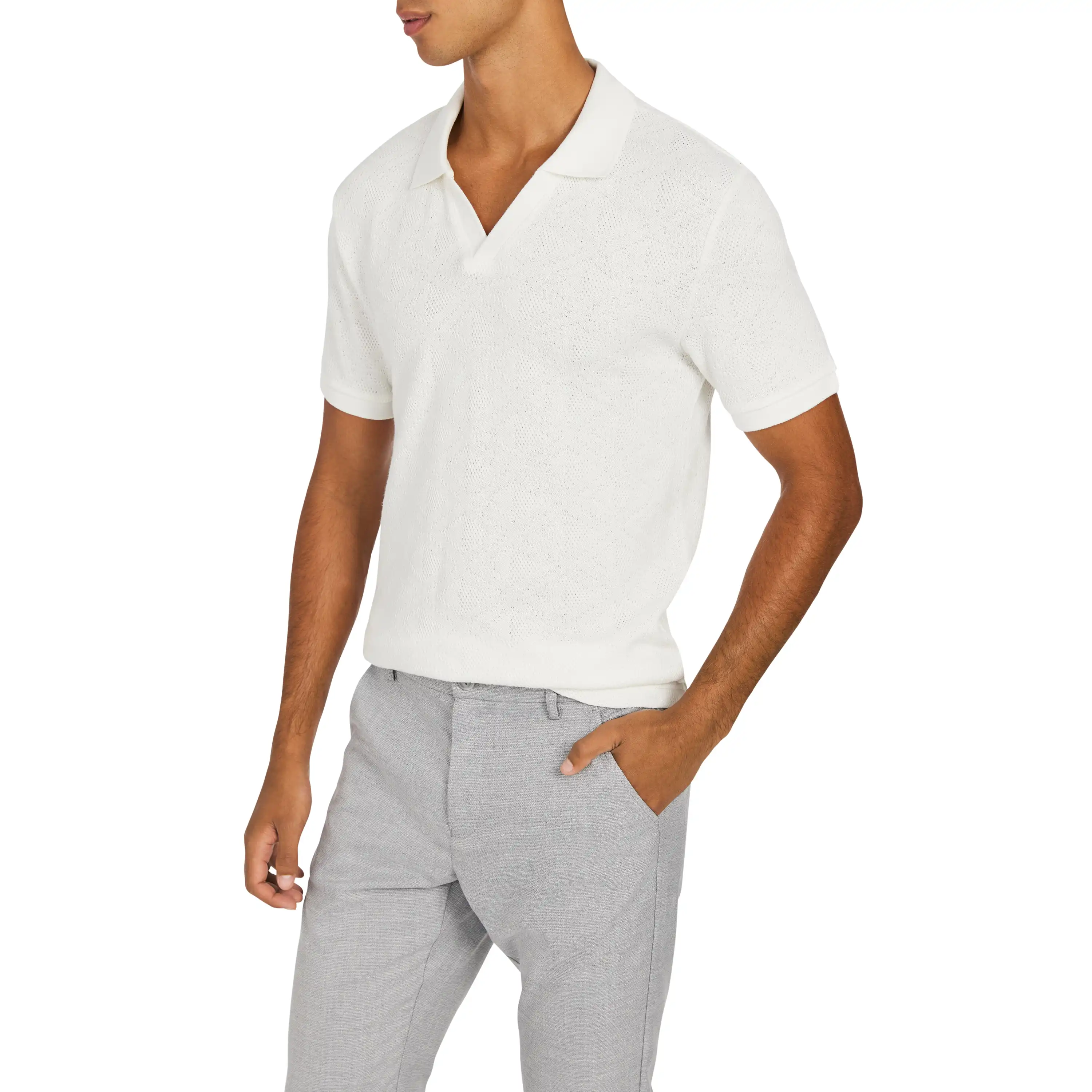 Off White Fritz Smart Polo - Off White