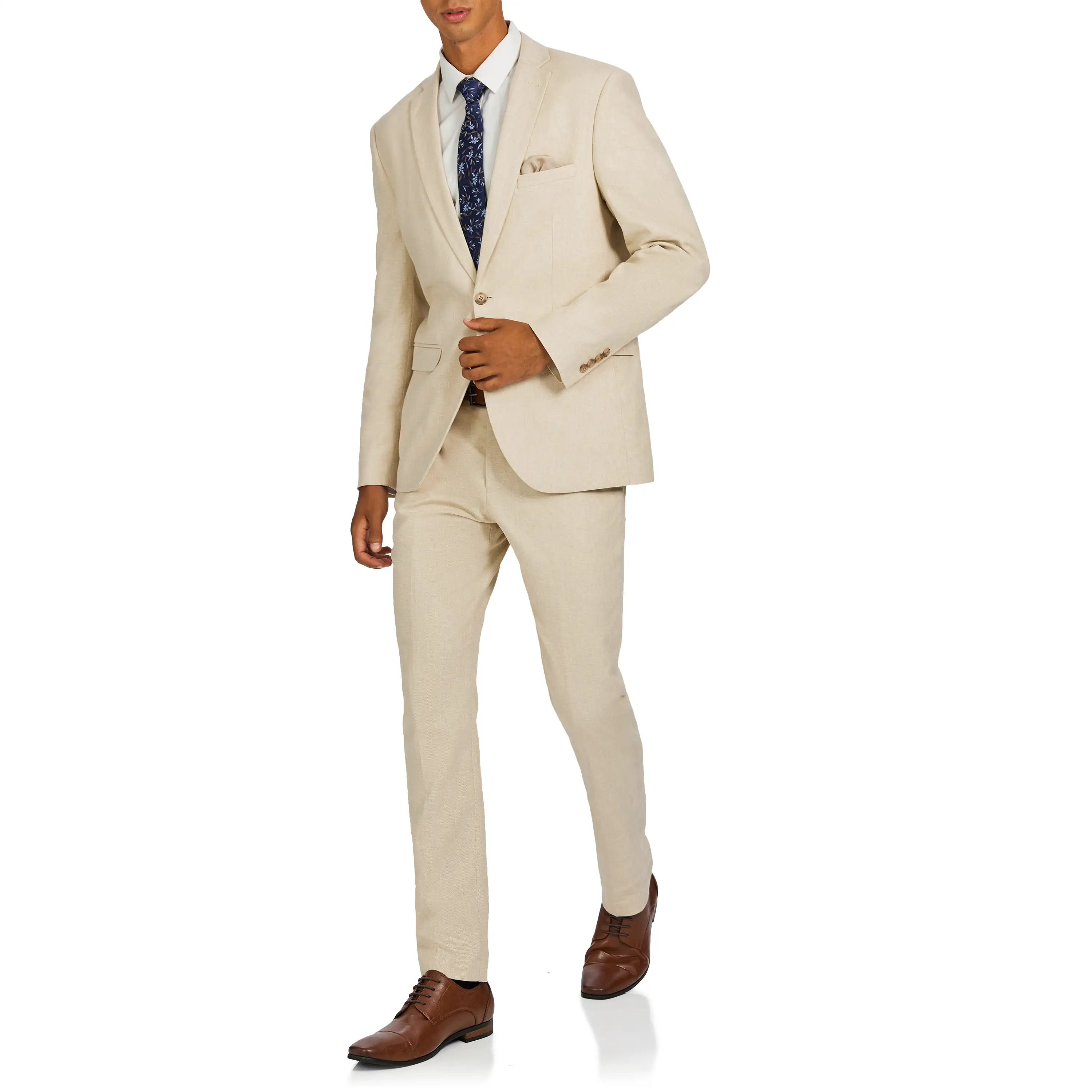Sand Scarborough Slim Suit