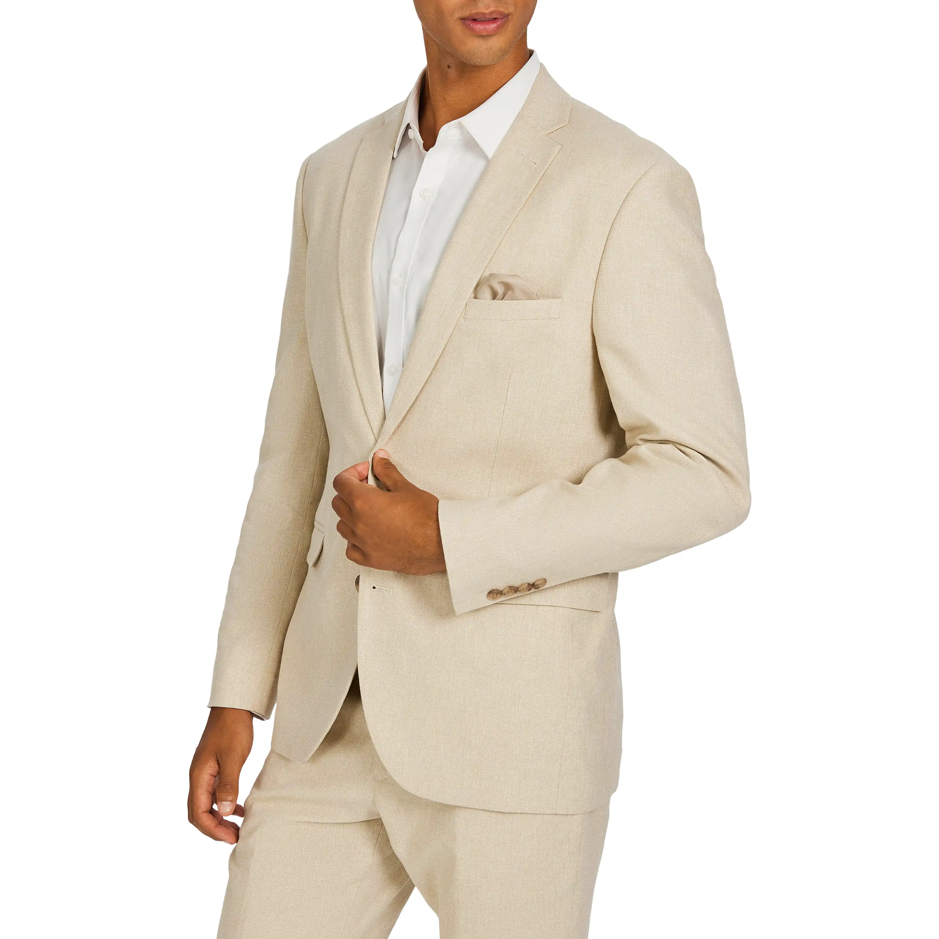 Sand Scarborough Slim Suit
