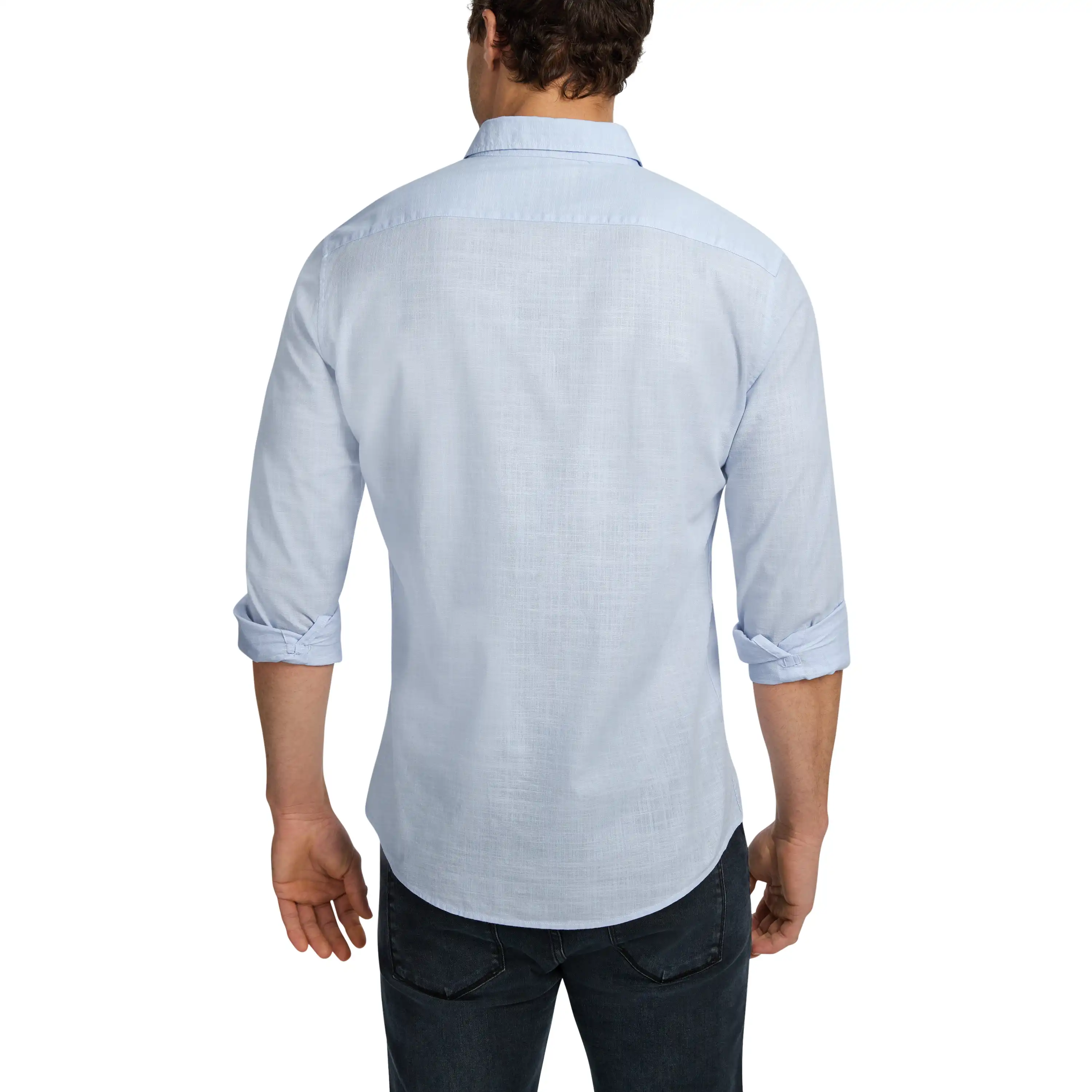 Sky Sniders Classic Casual Long Sleeve Shirt - Sky