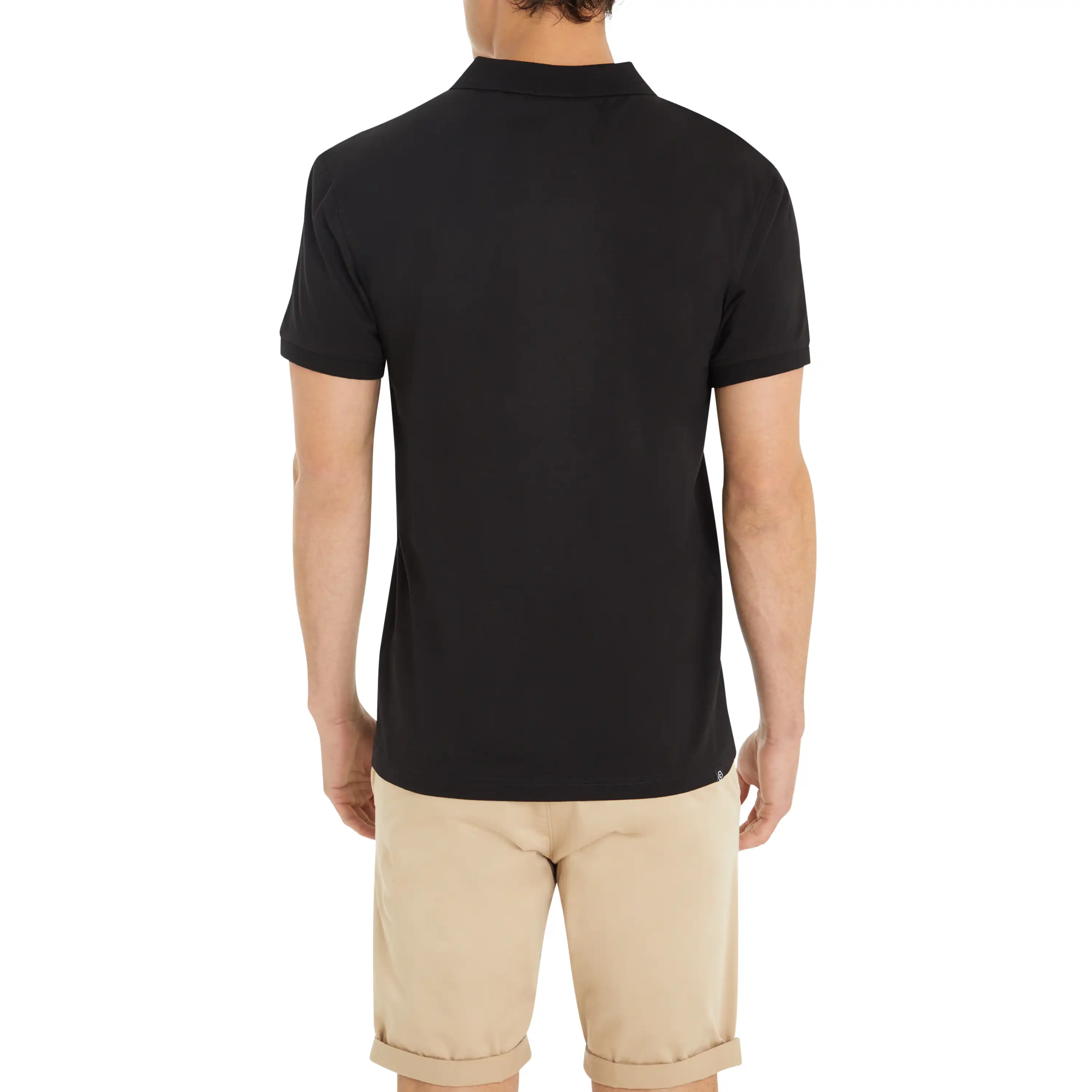 Black Hutchence Cotton Blend Polo Shirt - Black