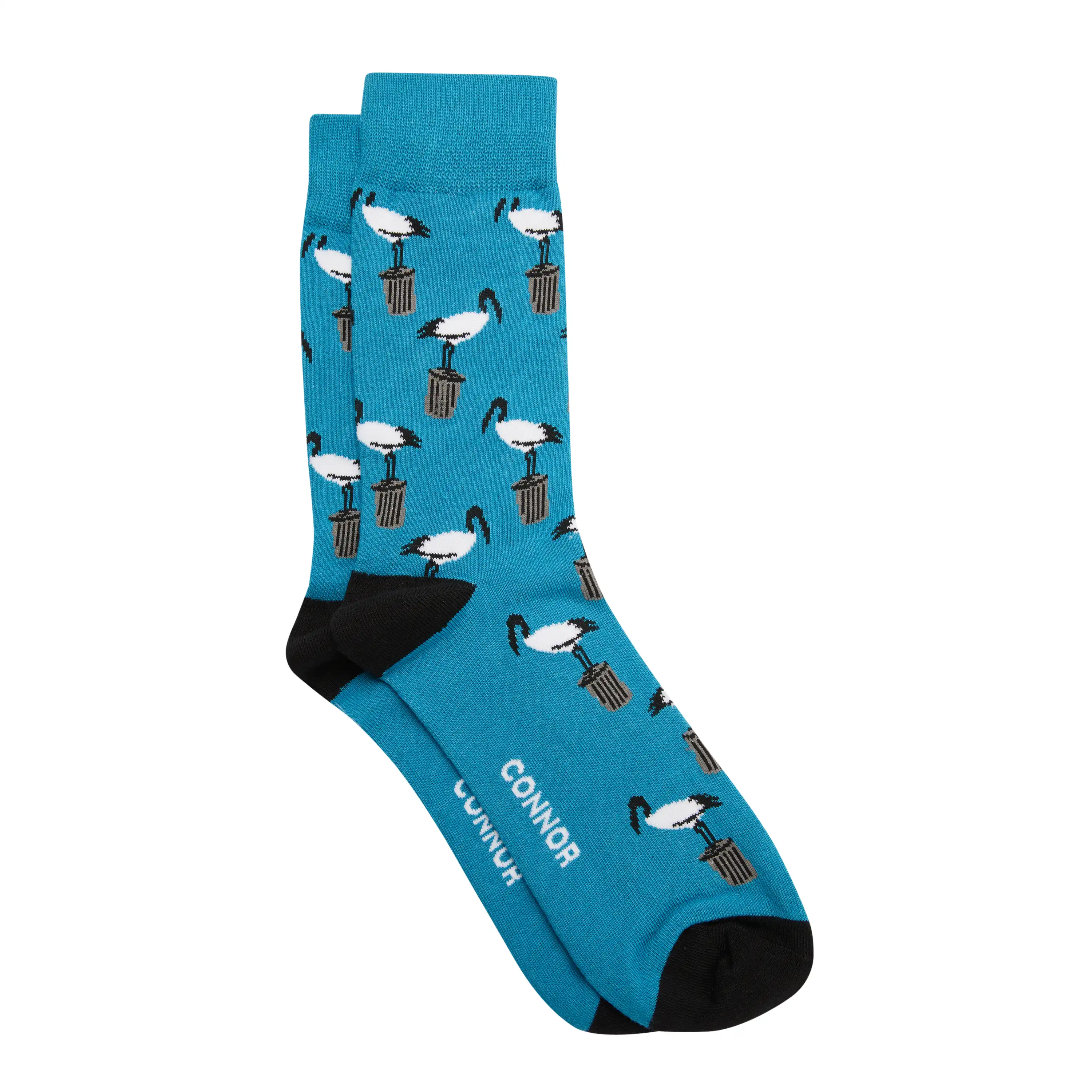 Blue Bin Chicken Sock - Blue