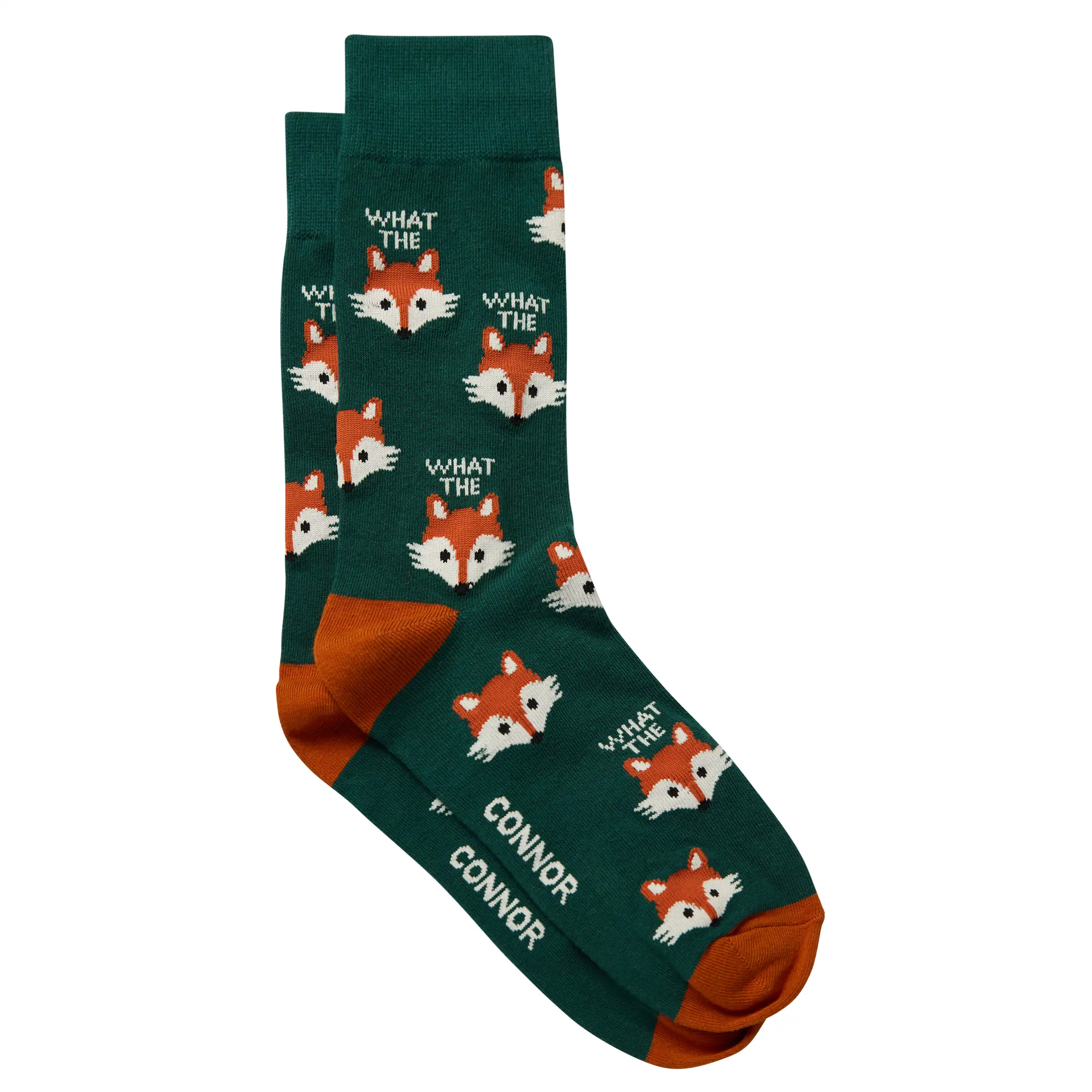 Green What The Fox Sock - Green