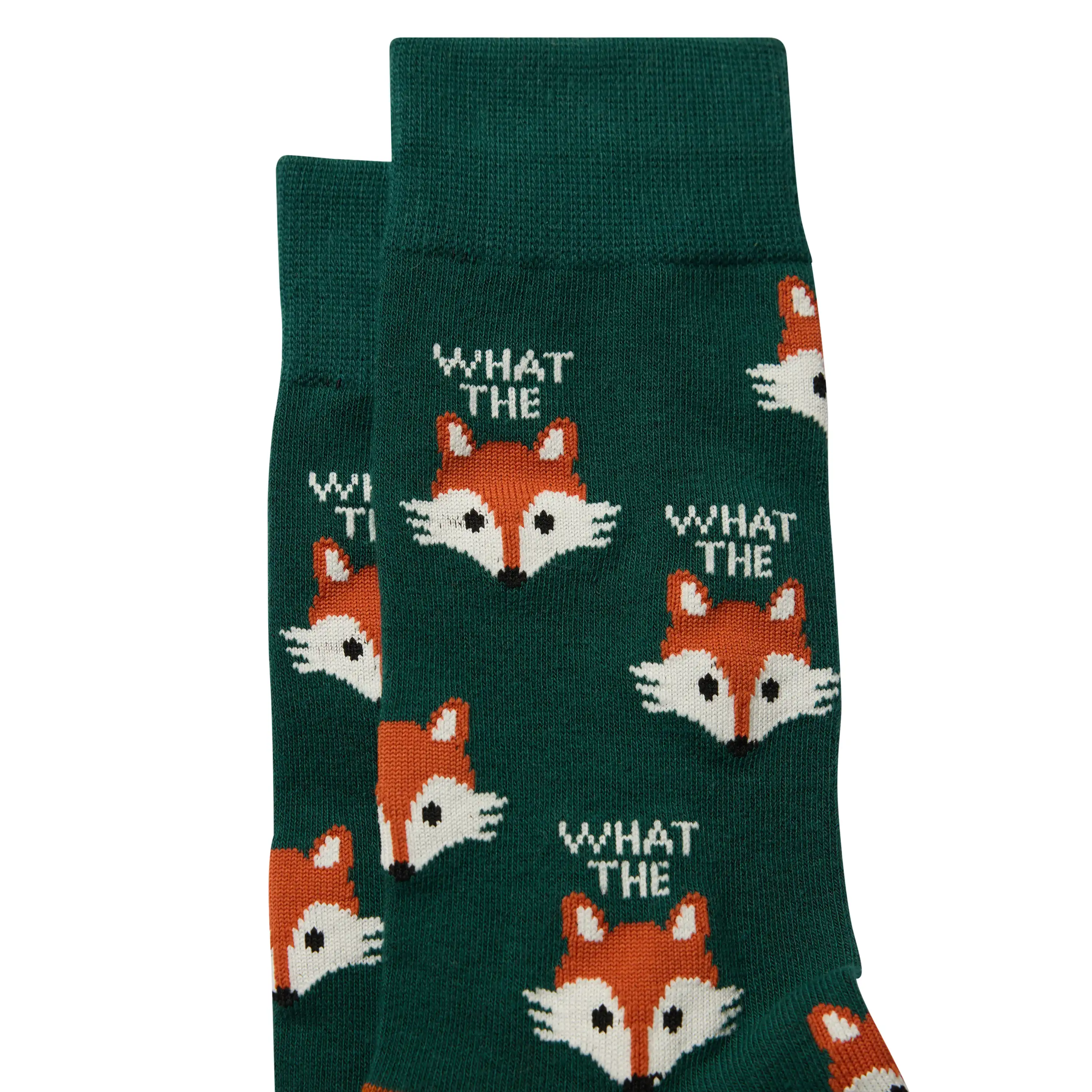 Green What The Fox Sock - Green