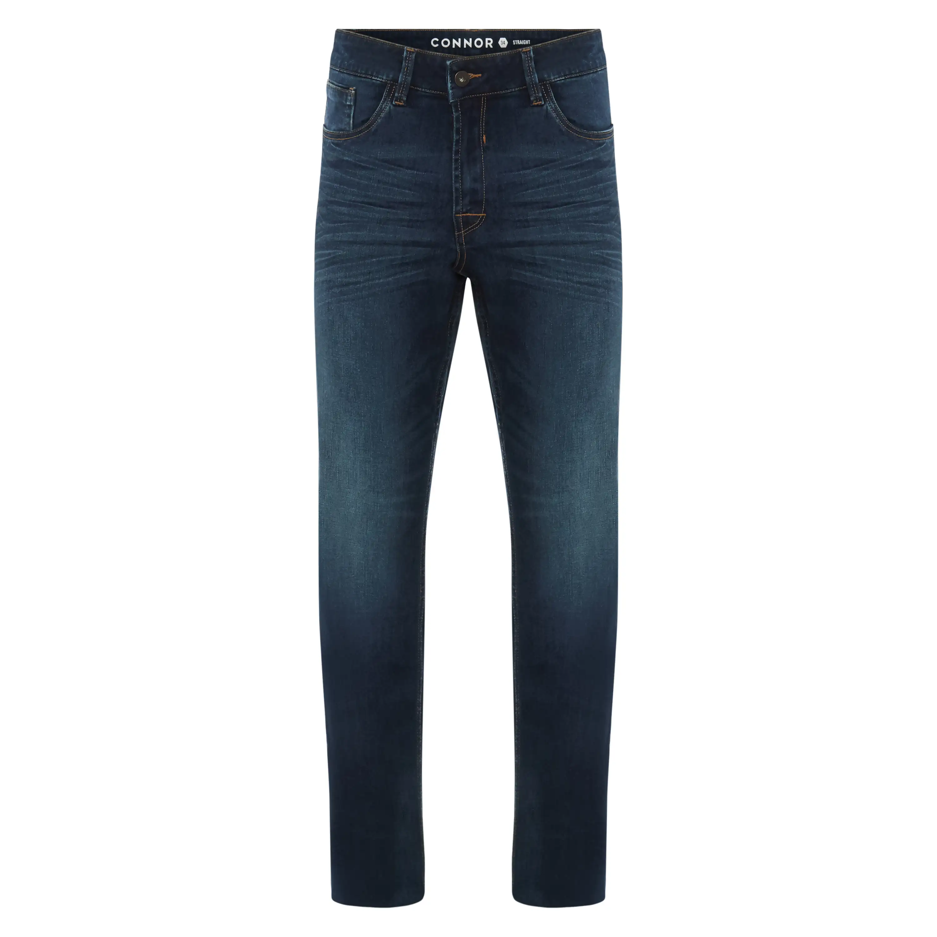 Blue Wade Stretch Straight Jean - Blue