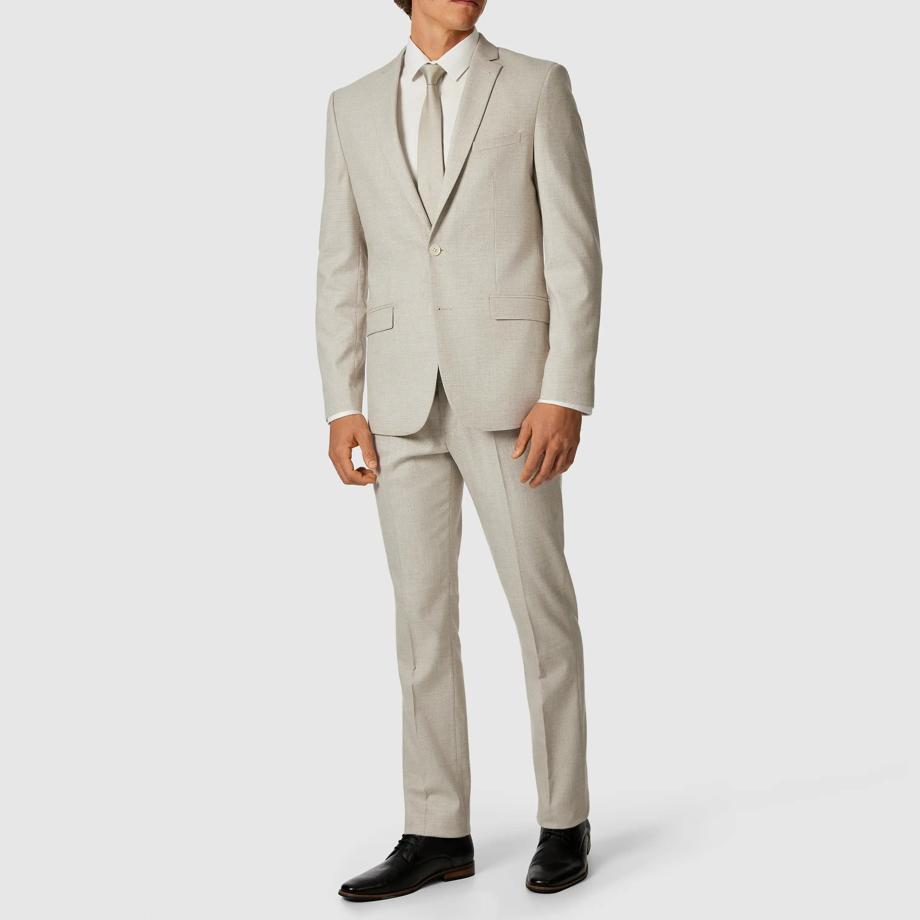 Sand Seville Stretch Slim Suit