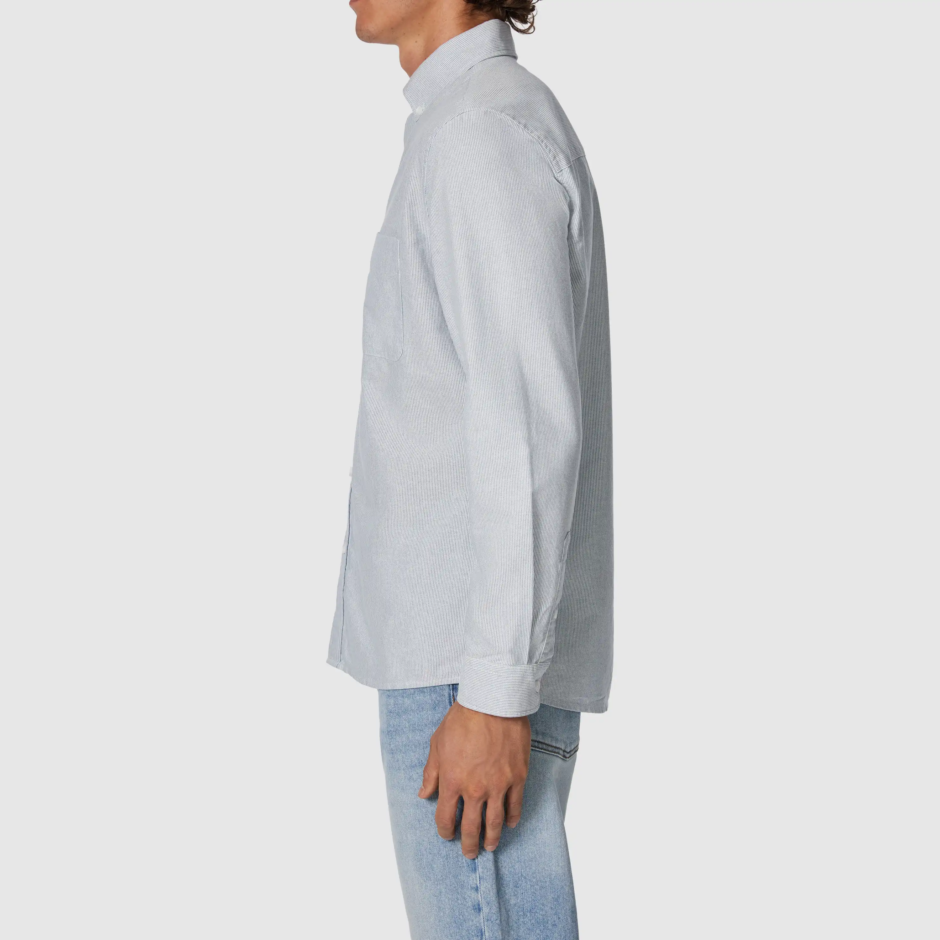 Blue Chapman Stripe Casual Shirt - Blue