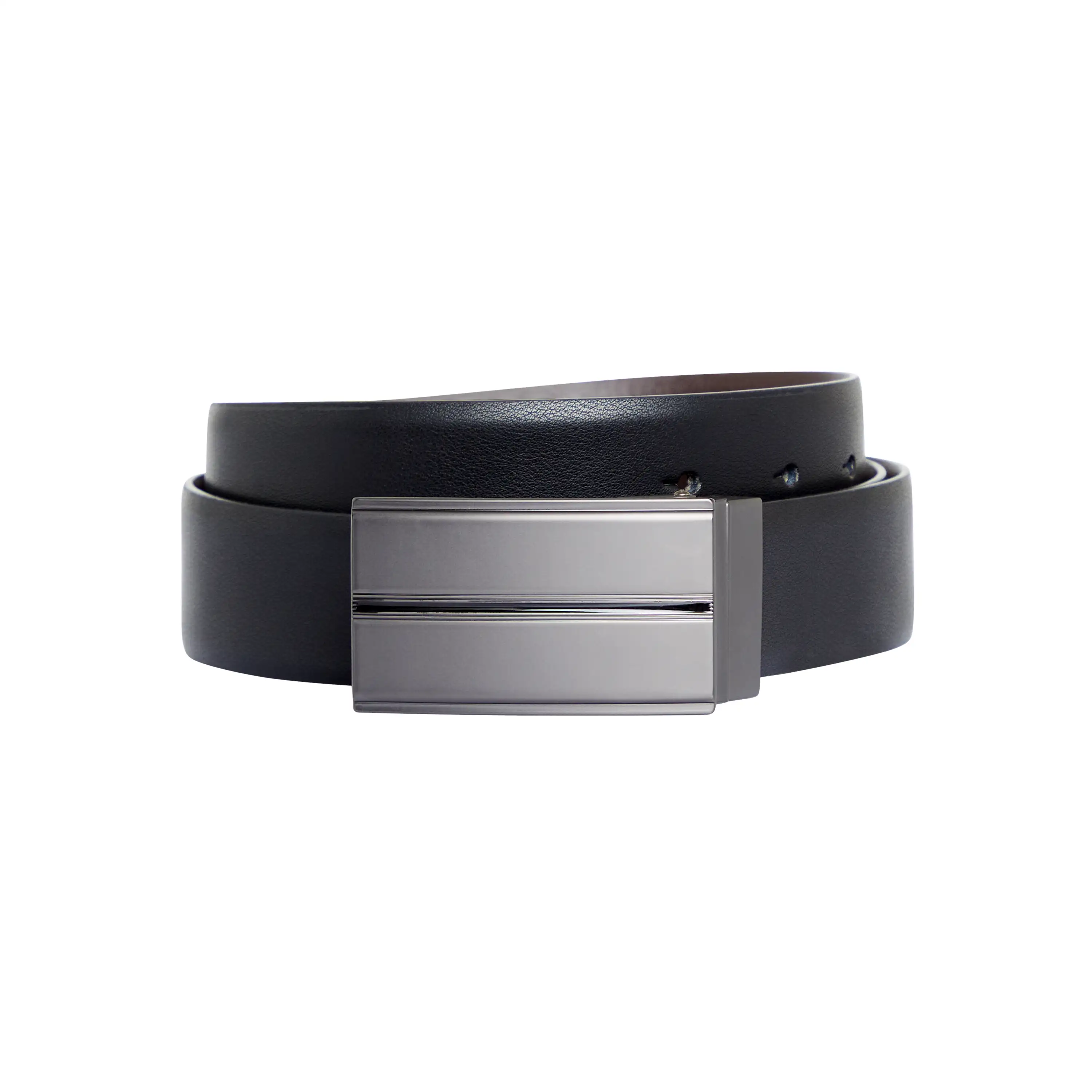 Black / Chocolate Cheney Reversible Belt - Black / Chocolate